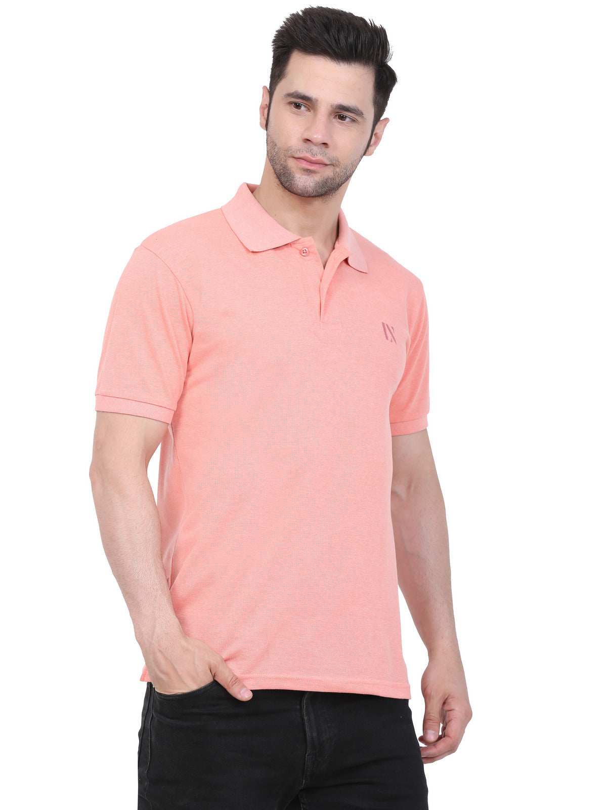 Men's Cotton Matte Full Sleeve Polo Collar T-Shirt – Camey Shop