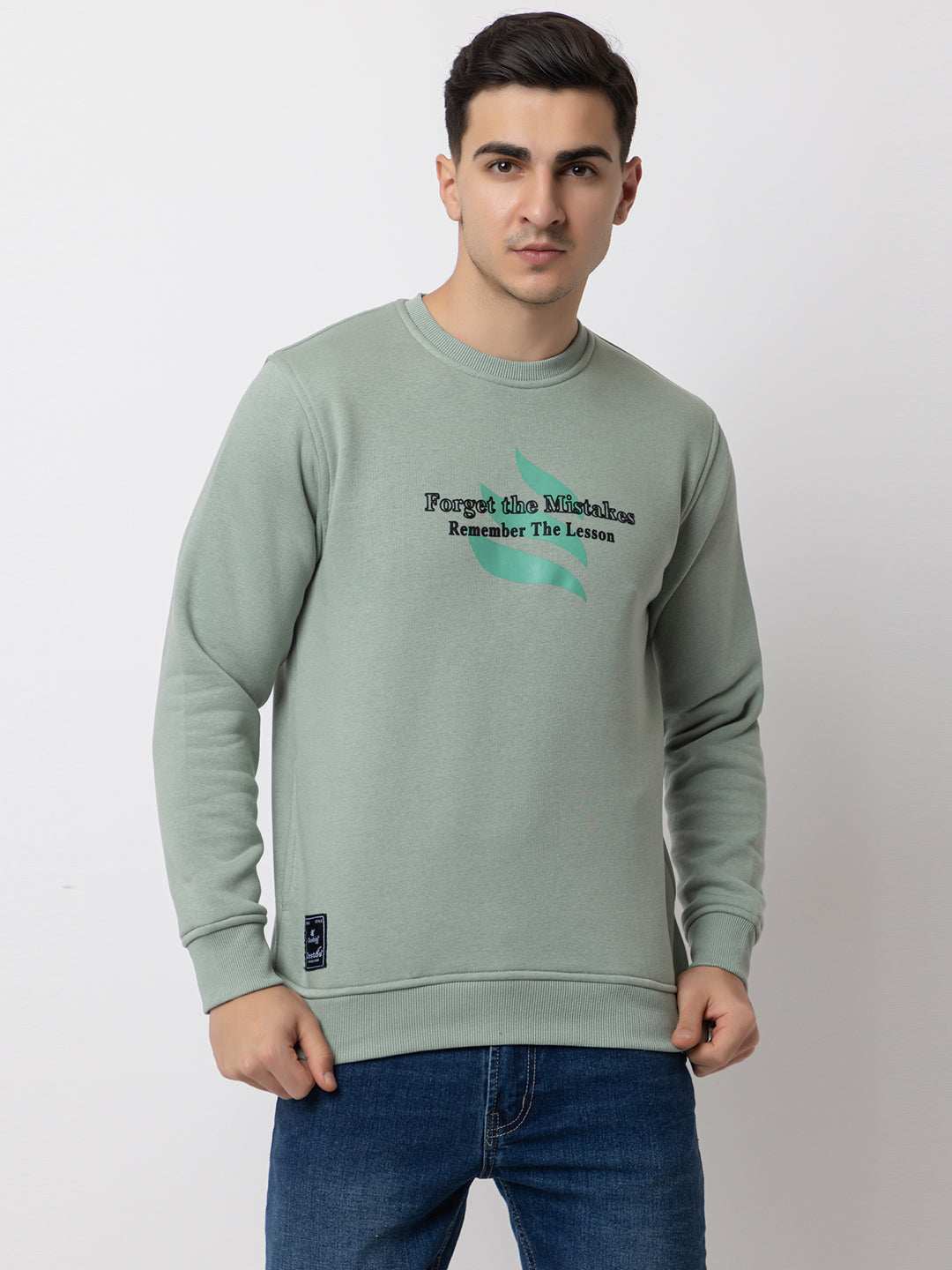 Ooshin Uk | Regular Fit | Round Neck | Printed Sweatshirt For Men