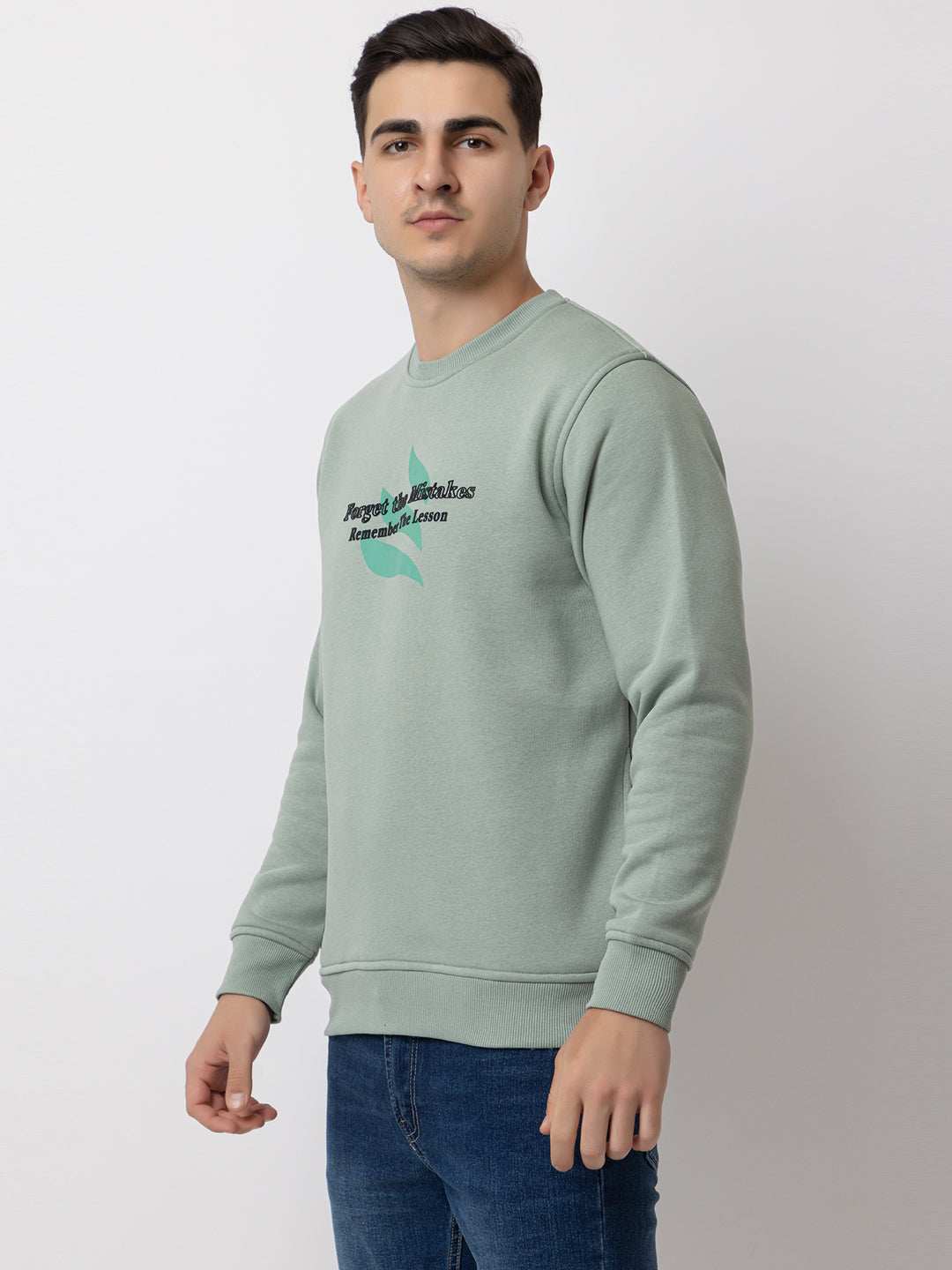 Ooshin Uk | Regular Fit | Round Neck | Printed Sweatshirt For Men