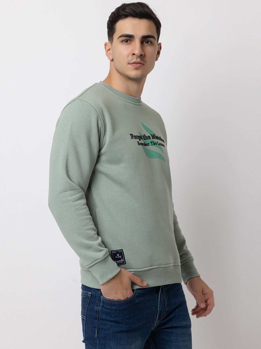 Ooshin Uk | Regular Fit | Round Neck | Printed Sweatshirt For Men