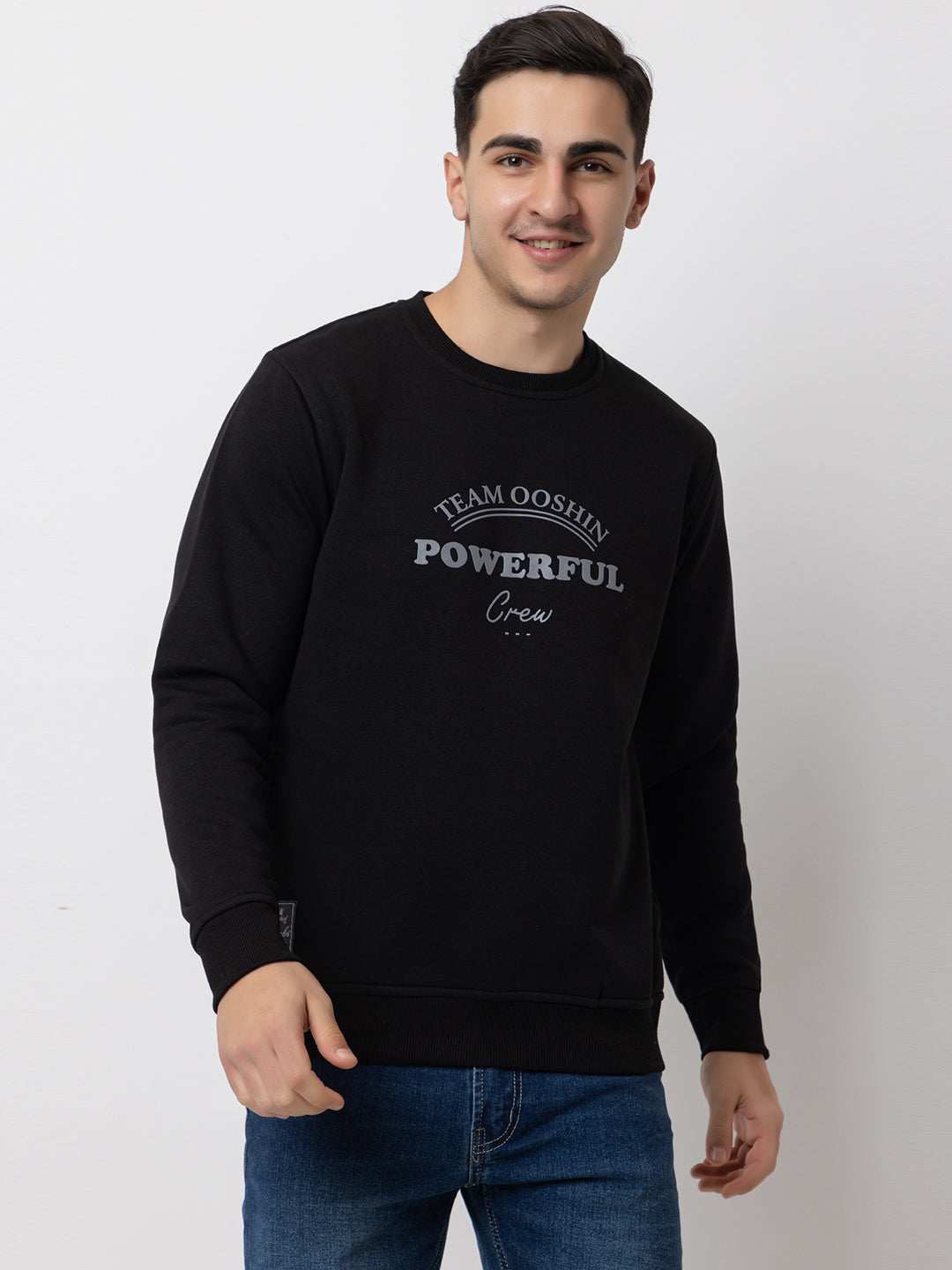 Ooshin Uk | Regular Fit | Round Neck | Printed Sweatshirt For Men