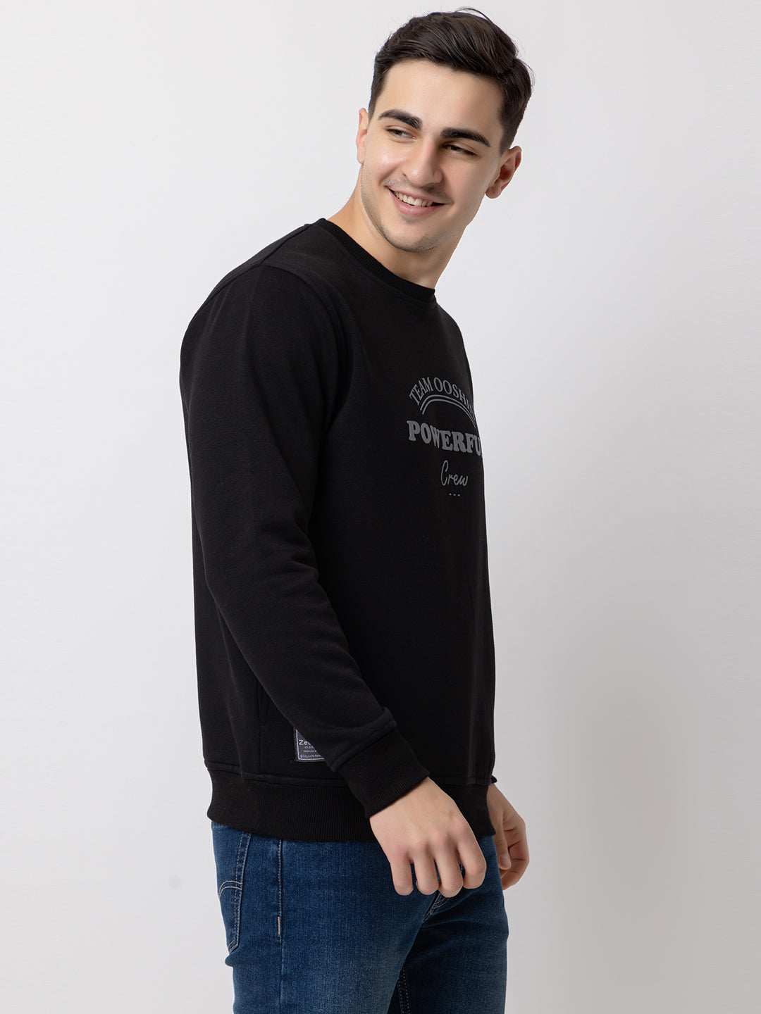 Ooshin Uk | Regular Fit | Round Neck | Printed Sweatshirt For Men