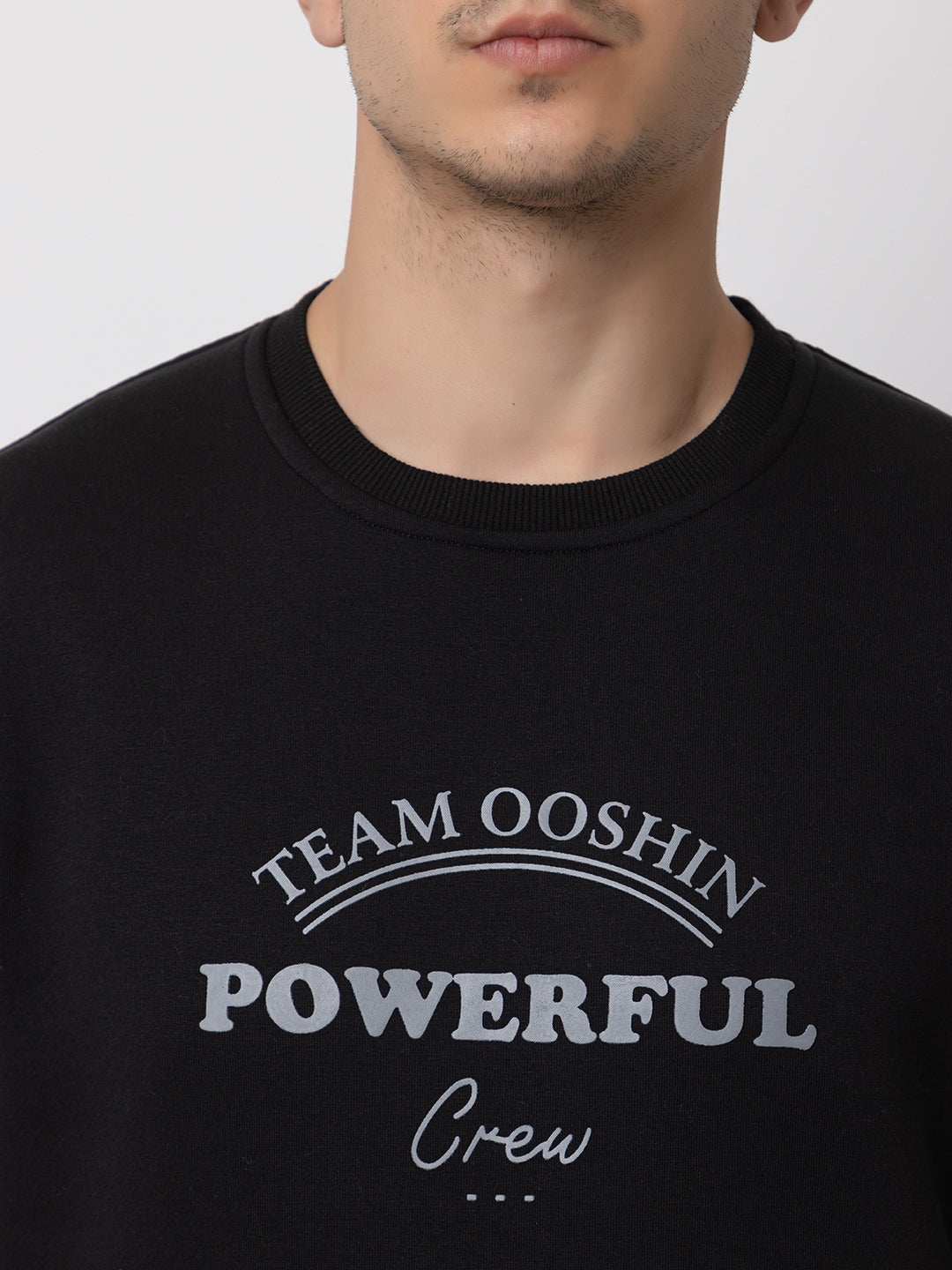 Ooshin Uk | Regular Fit | Round Neck | Printed Sweatshirt For Men