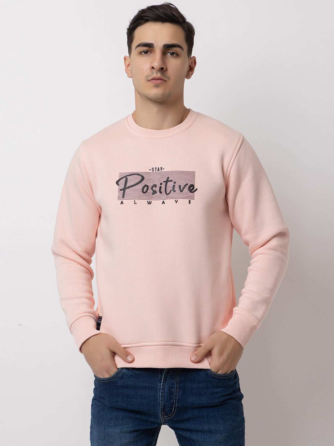 Ooshin Uk | Regular Fit | Round Neck | Printed Sweatshirt For Men