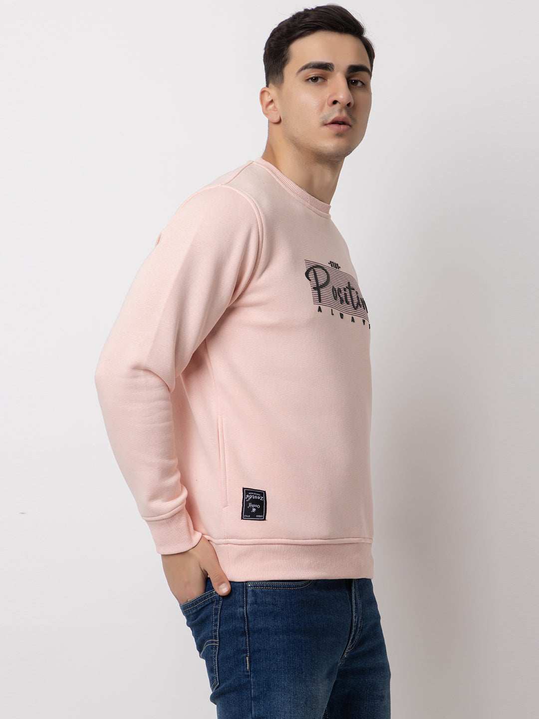 Ooshin Uk | Regular Fit | Round Neck | Printed Sweatshirt For Men