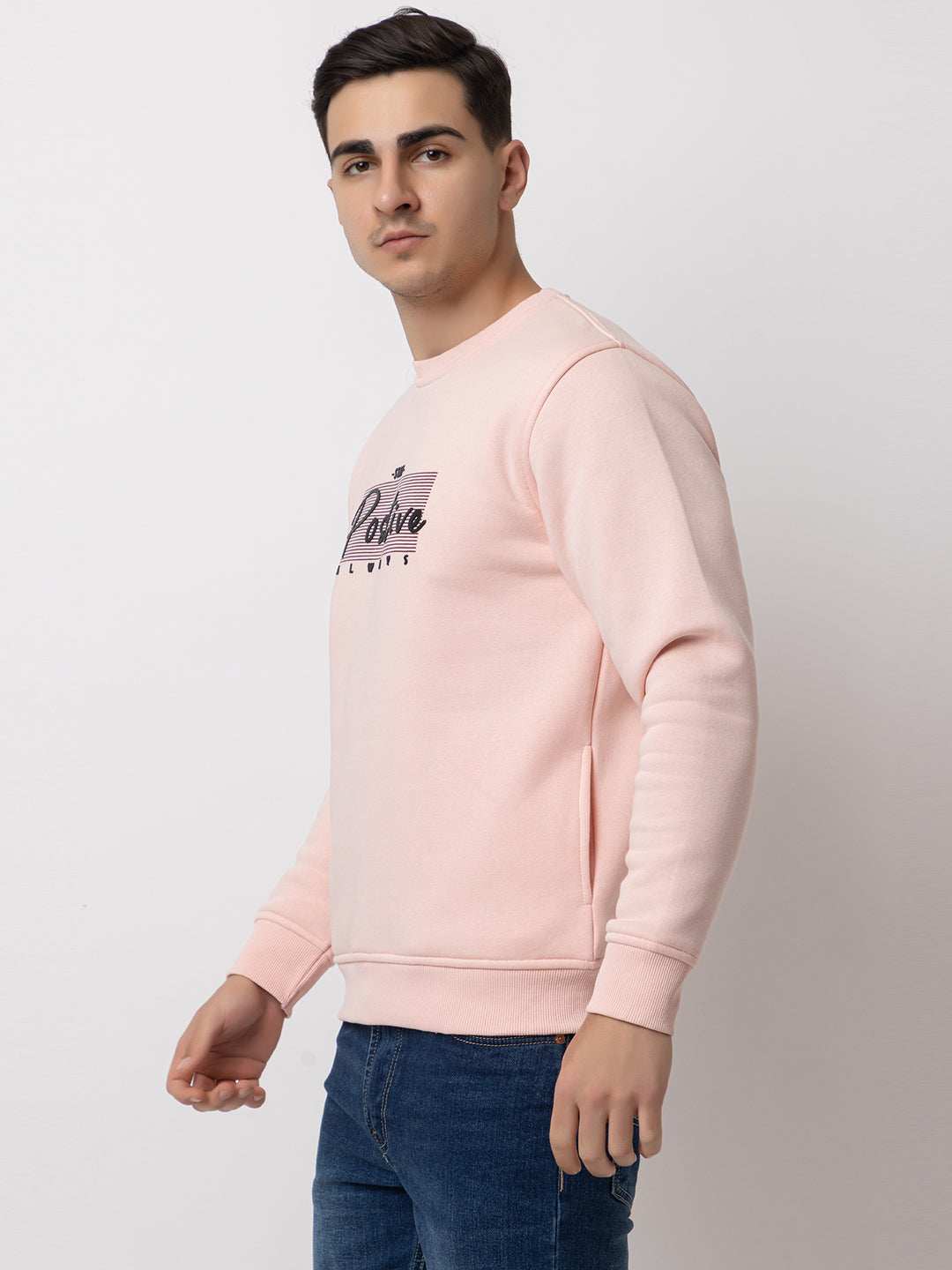 Ooshin Uk | Regular Fit | Round Neck | Printed Sweatshirt For Men