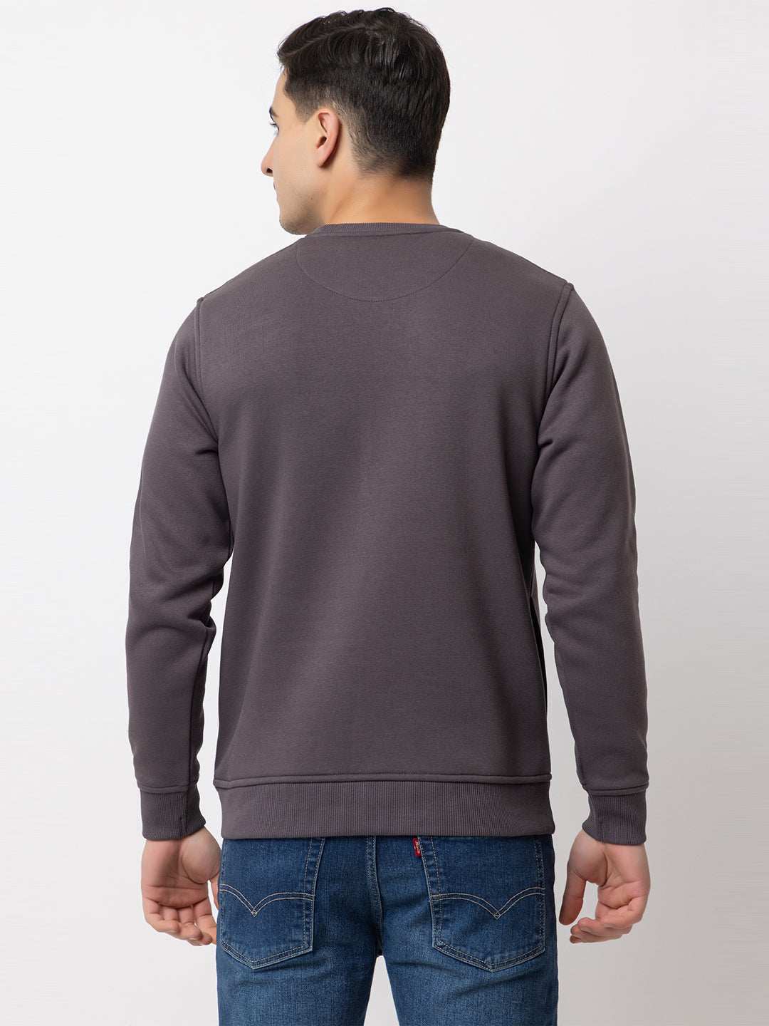 Ooshin Uk | Regular Fit | Round Neck | Printed Sweatshirt For Men