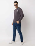 Ooshin Uk | Regular Fit | Round Neck | Printed Sweatshirt For Men