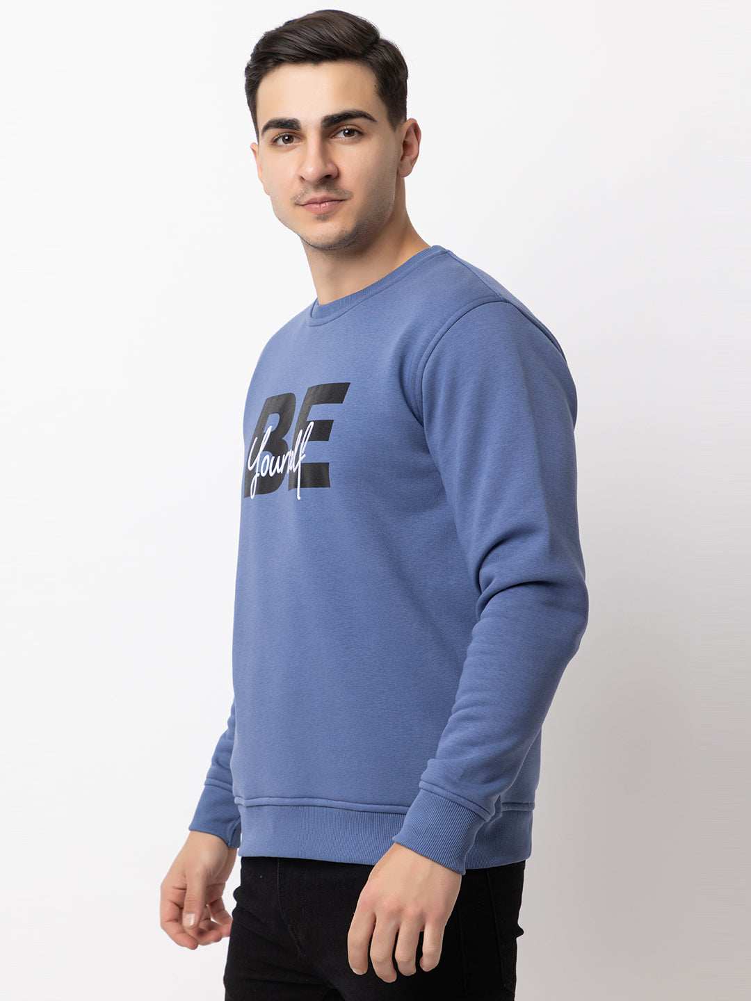 Ooshin Uk | Regular Fit | Round Neck | Printed Sweatshirt For Men