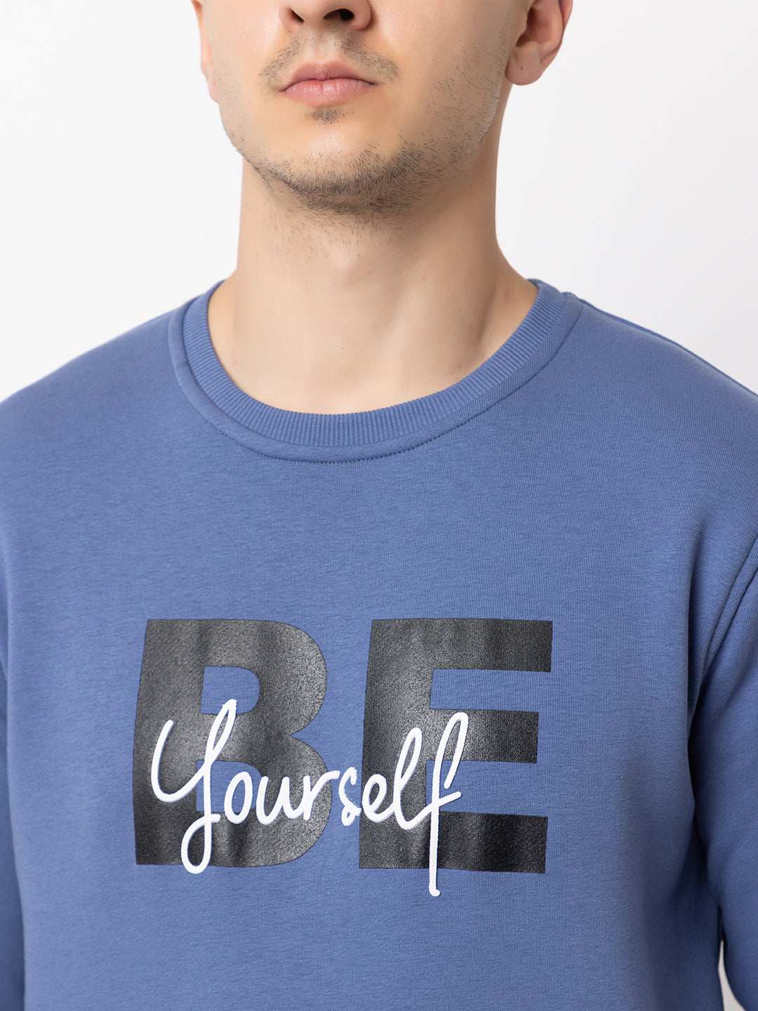 Ooshin Uk | Regular Fit | Round Neck | Printed Sweatshirt For Men