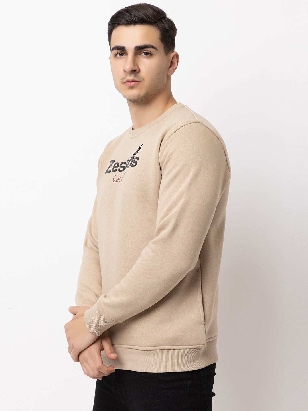 Ooshin Uk | Regular Fit | Round Neck | Printed Sweatshirt For Men