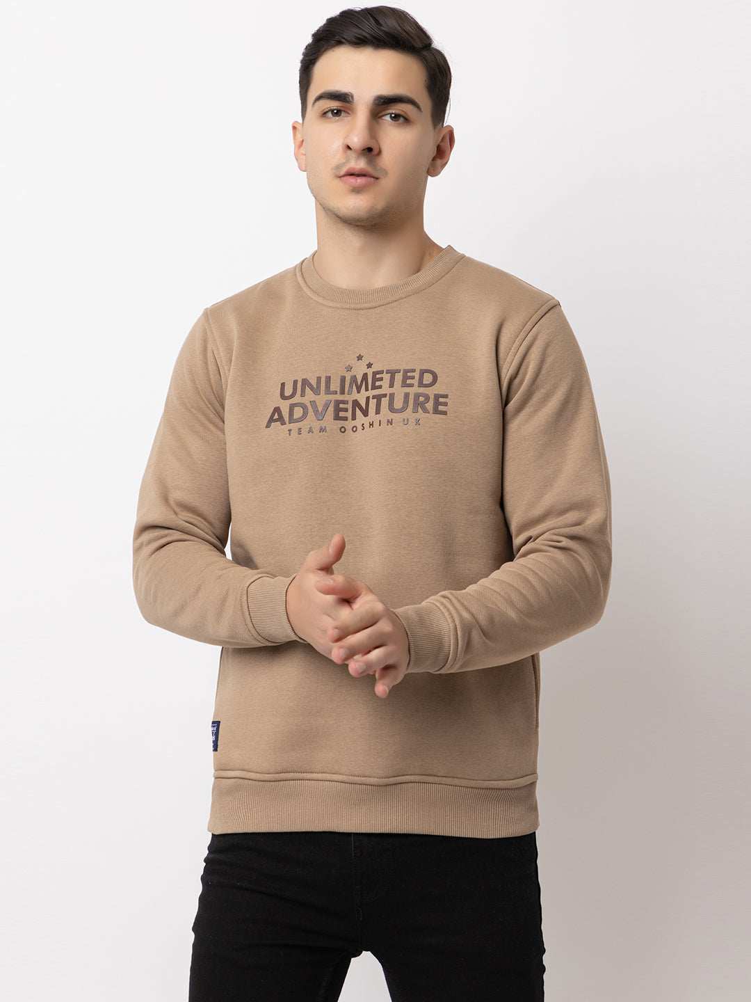 Ooshin Uk | Regular Fit | Round Neck | Printed Sweatshirt For Men