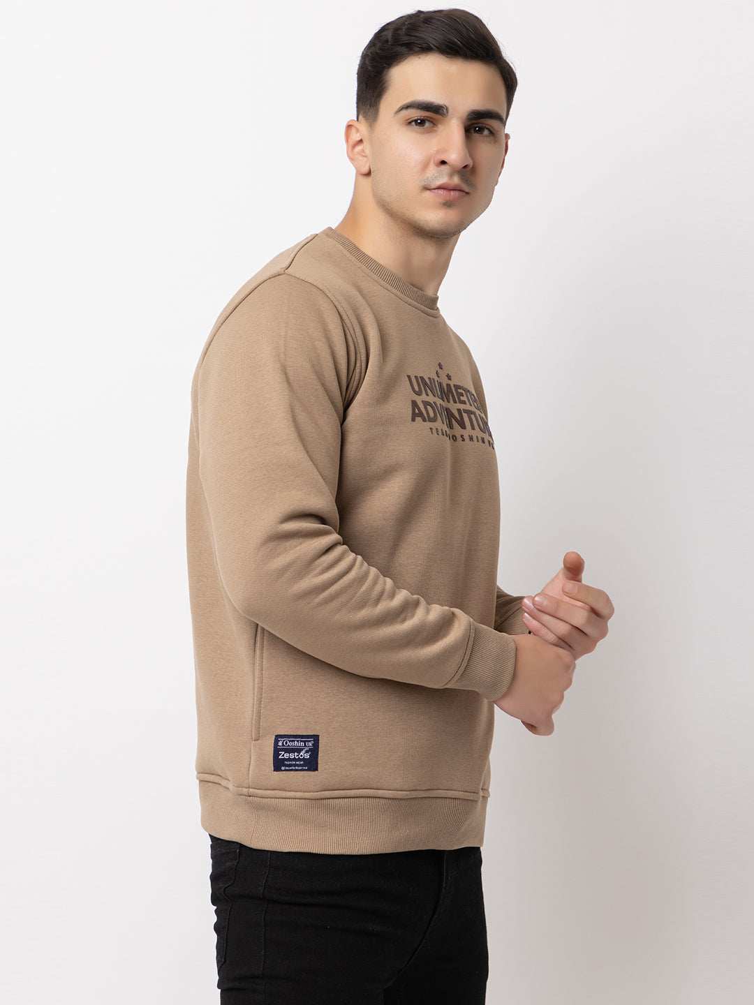 Ooshin Uk | Regular Fit | Round Neck | Printed Sweatshirt For Men