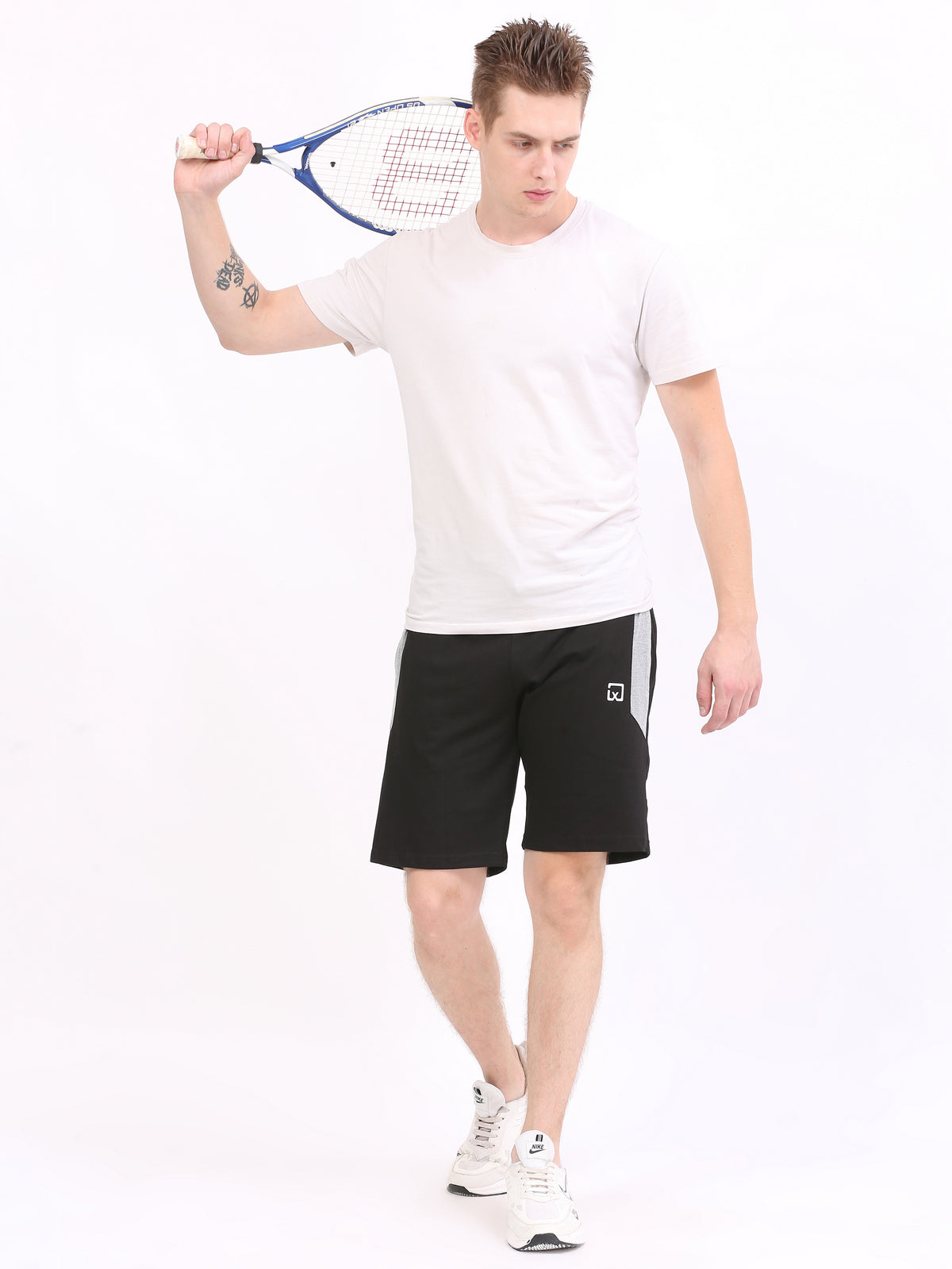 LEXON Men's |Cotton Rich | Regular Fit | Solid | Shorts with Side Pockets