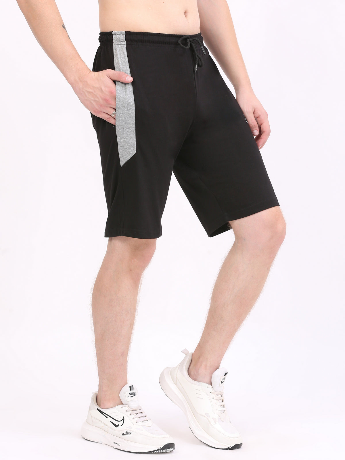 LEXON Men's |Cotton Rich | Regular Fit | Solid | Shorts with Side Pockets