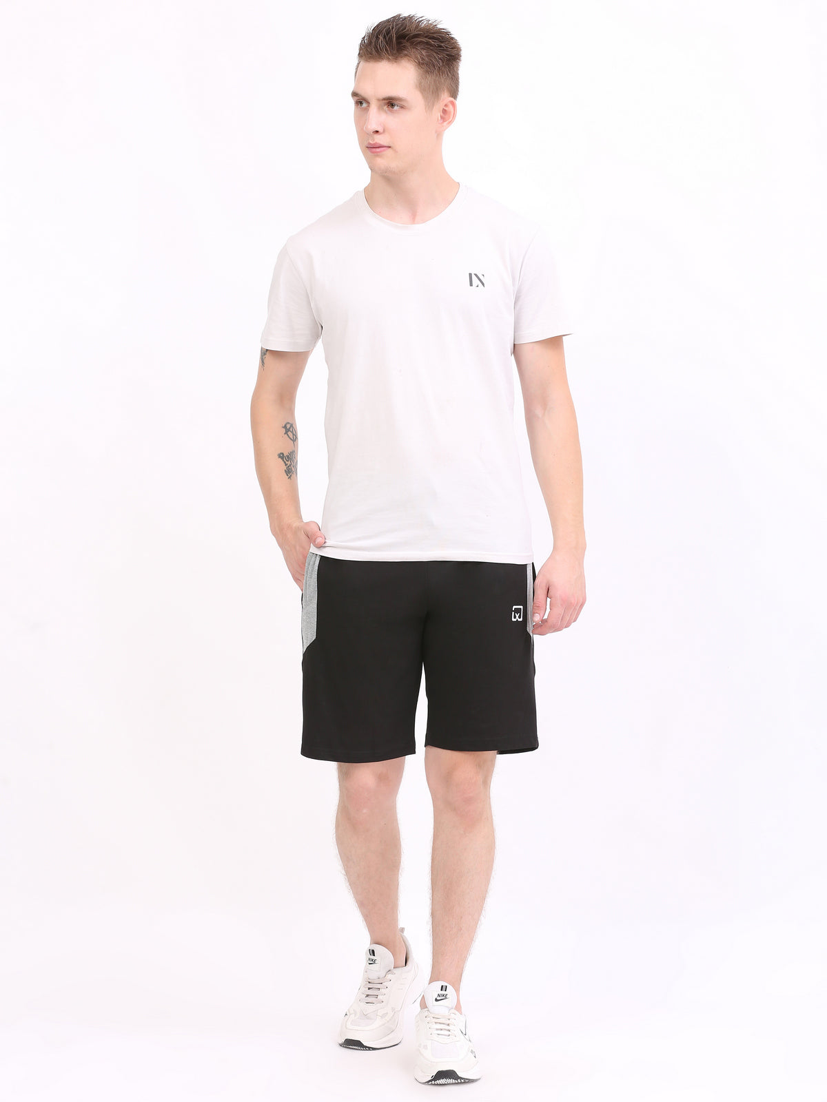 LEXON Men's |Cotton Rich | Regular Fit | Solid | Shorts with Side Pockets