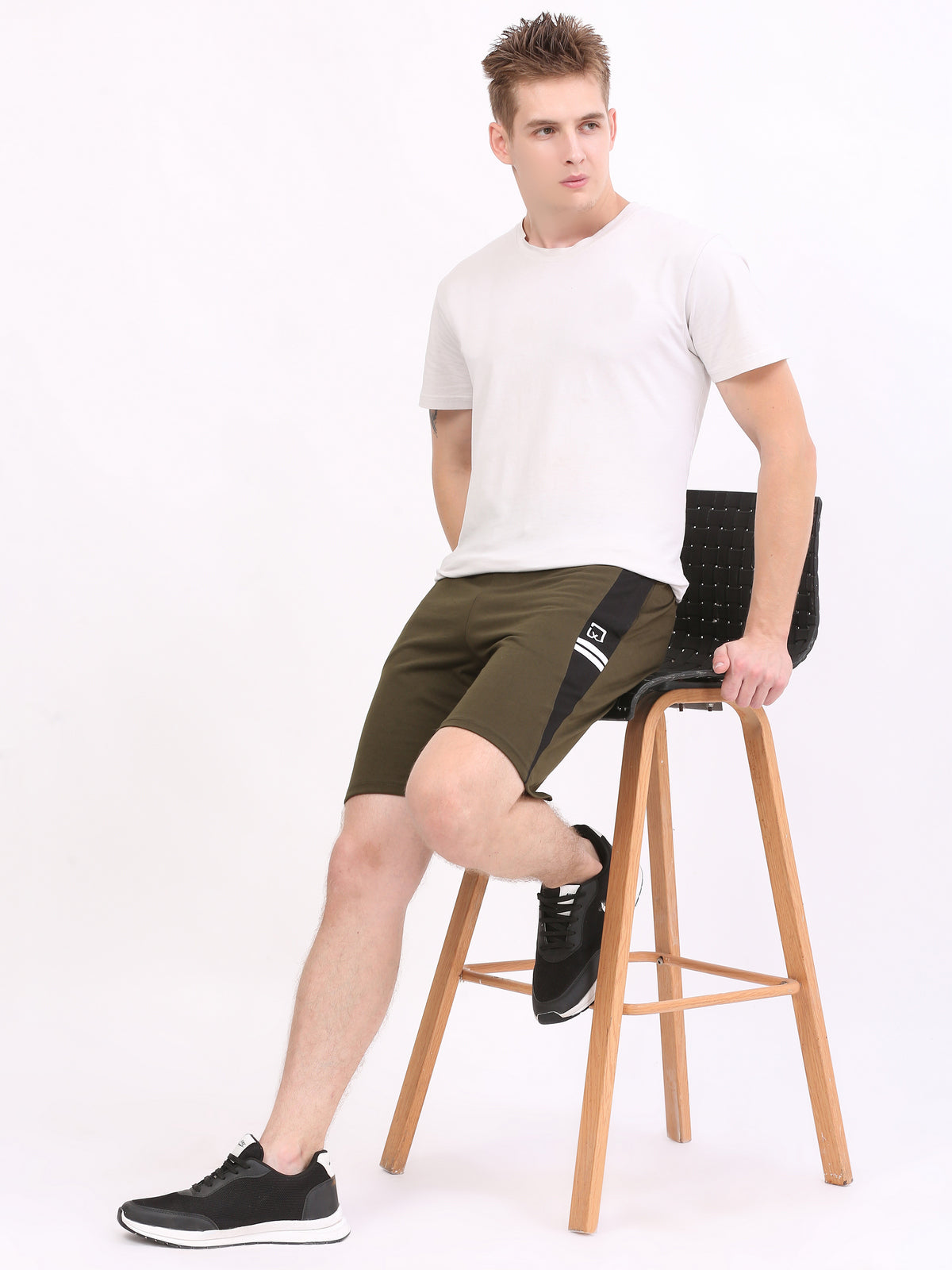 LEXON Men's |Cotton Rich | Regular Fit | Solid | Shorts with Side Pockets