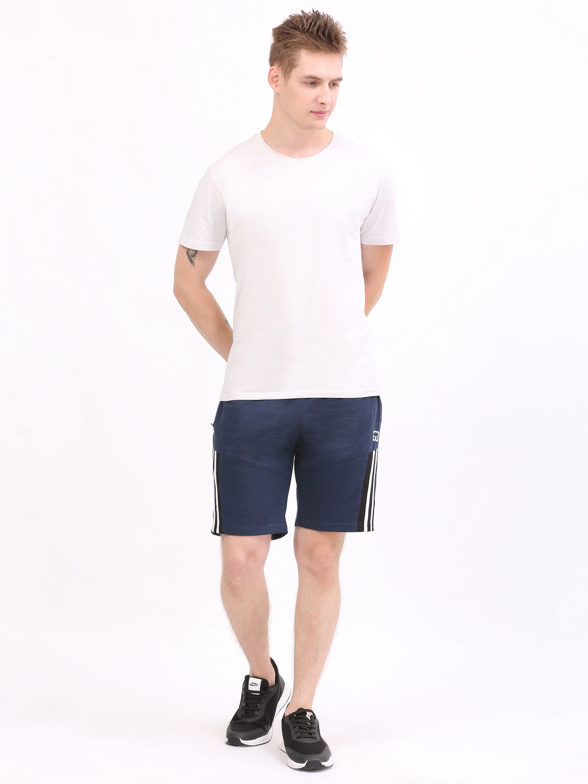 LEXON Men's |Cotton Rich | Regular Fit | Solid | Shorts with Side Pockets