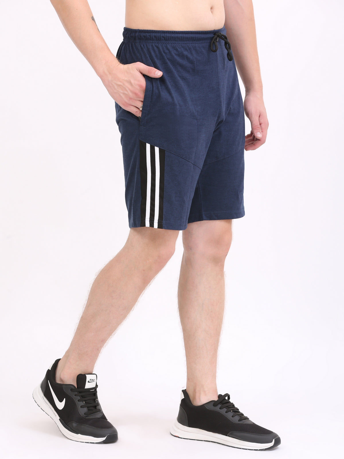 LEXON Men's |Cotton Rich | Regular Fit | Solid | Shorts with Side Pockets