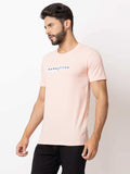 Lexon | Pc Cotton | Round Neck | Half Sleeve | T-shirt For Men (Peach)