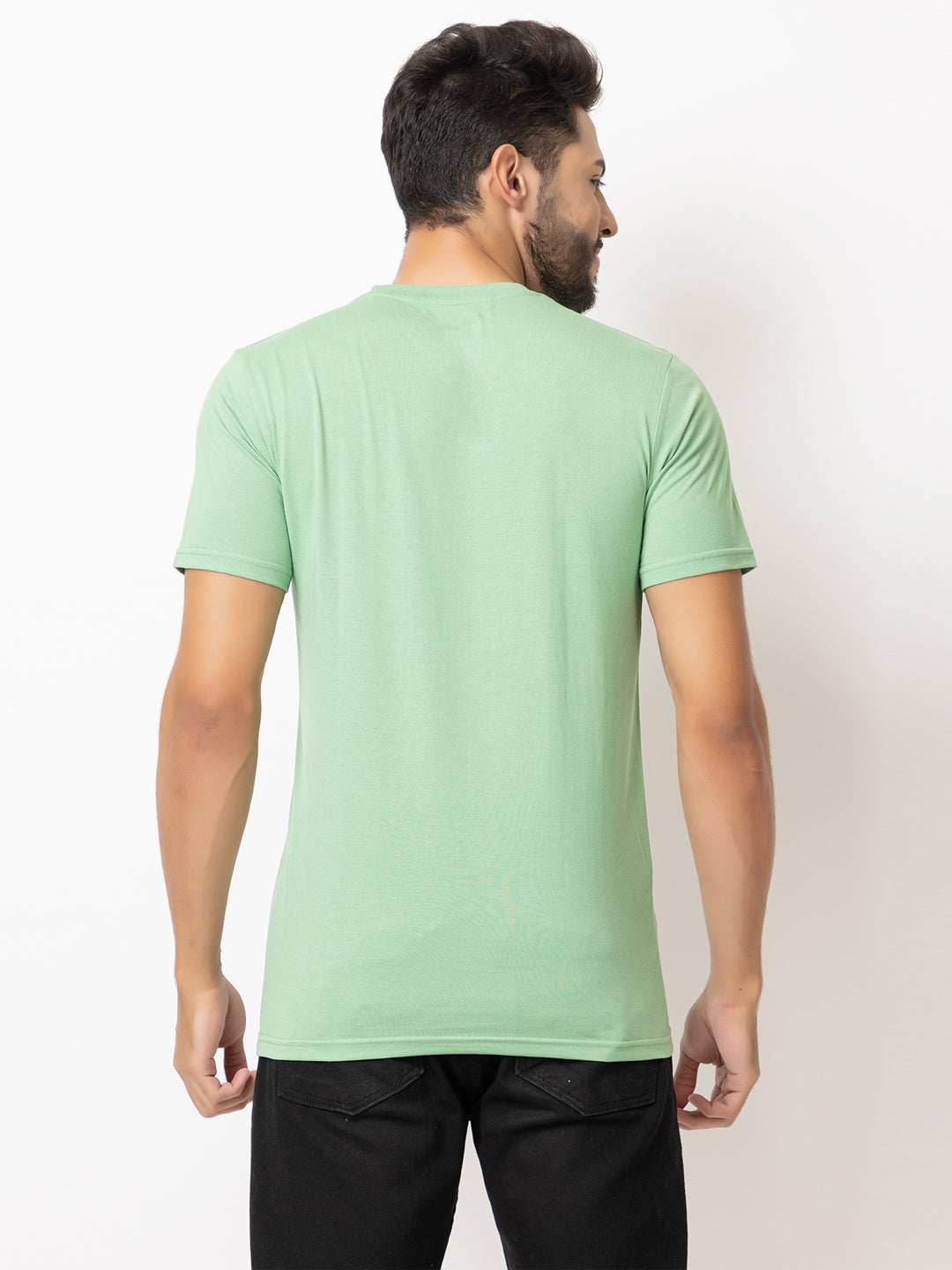 Lexon | Pc Cotton | Round Neck | Half Sleeve | T-shirt For Men (B Green)