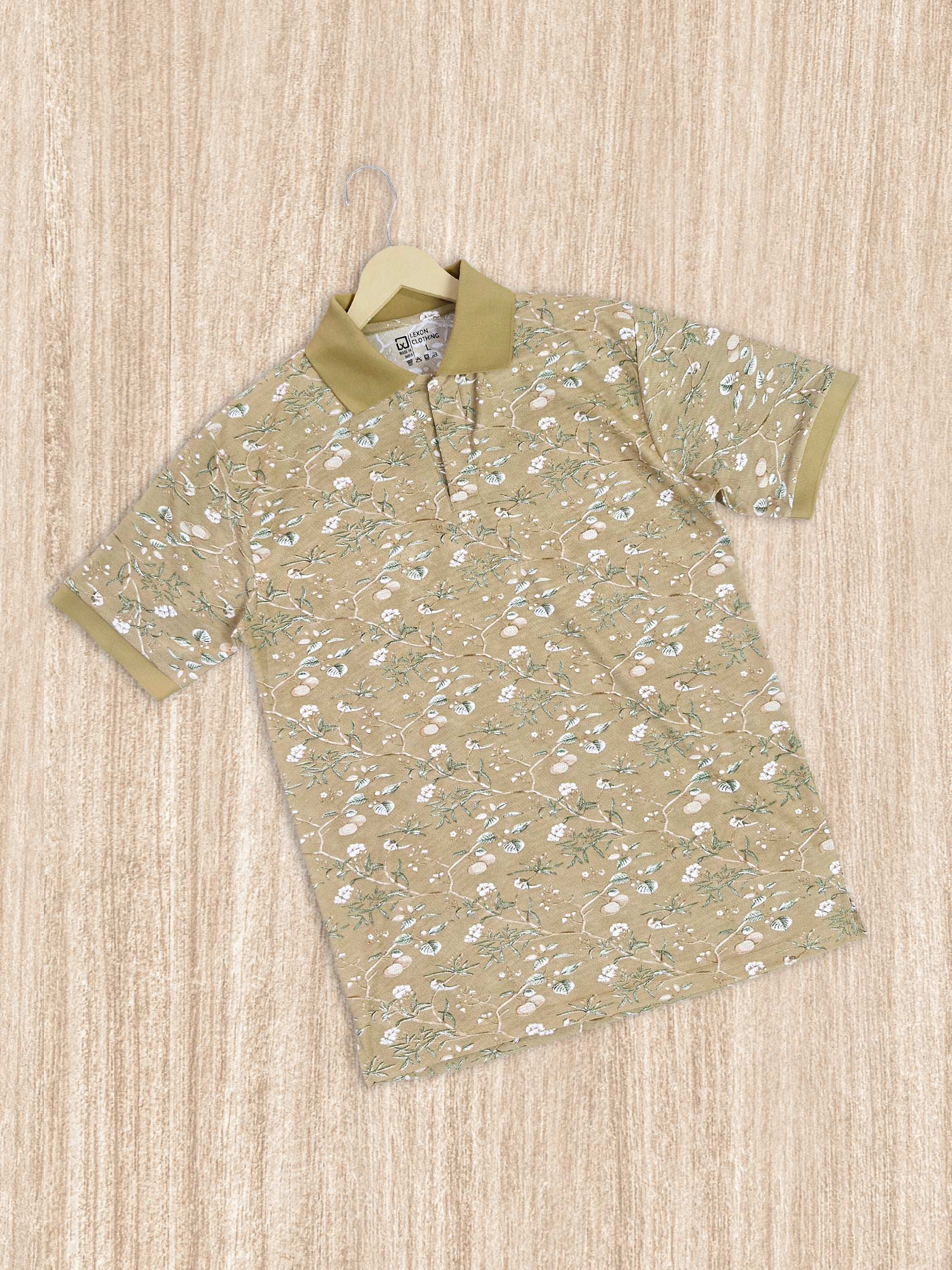 All Over Printed Honeycomb T-Shirts for Men