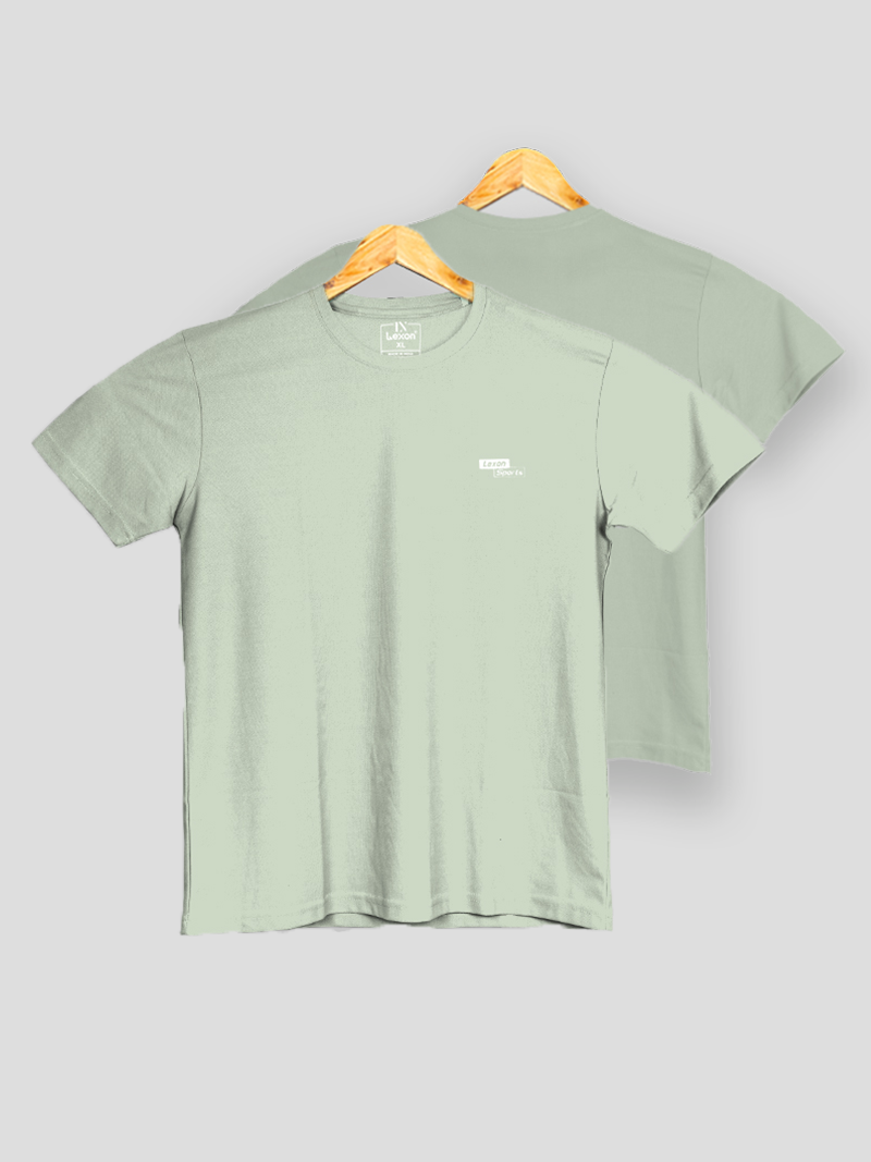 Lexon | Sap Matty | Round Neck | Half Sleeve | T-shirt for Men (Pista)