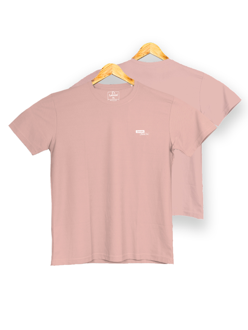 Lexon | Sap Matty | Round Neck | Half Sleeve | T-shirt for Men (Peach)