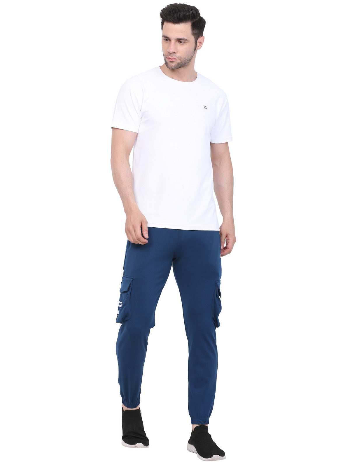 Lexon | Lycra Stretchable | Regular Fit | Cargo Pockets | Joggers Track Pant For Men