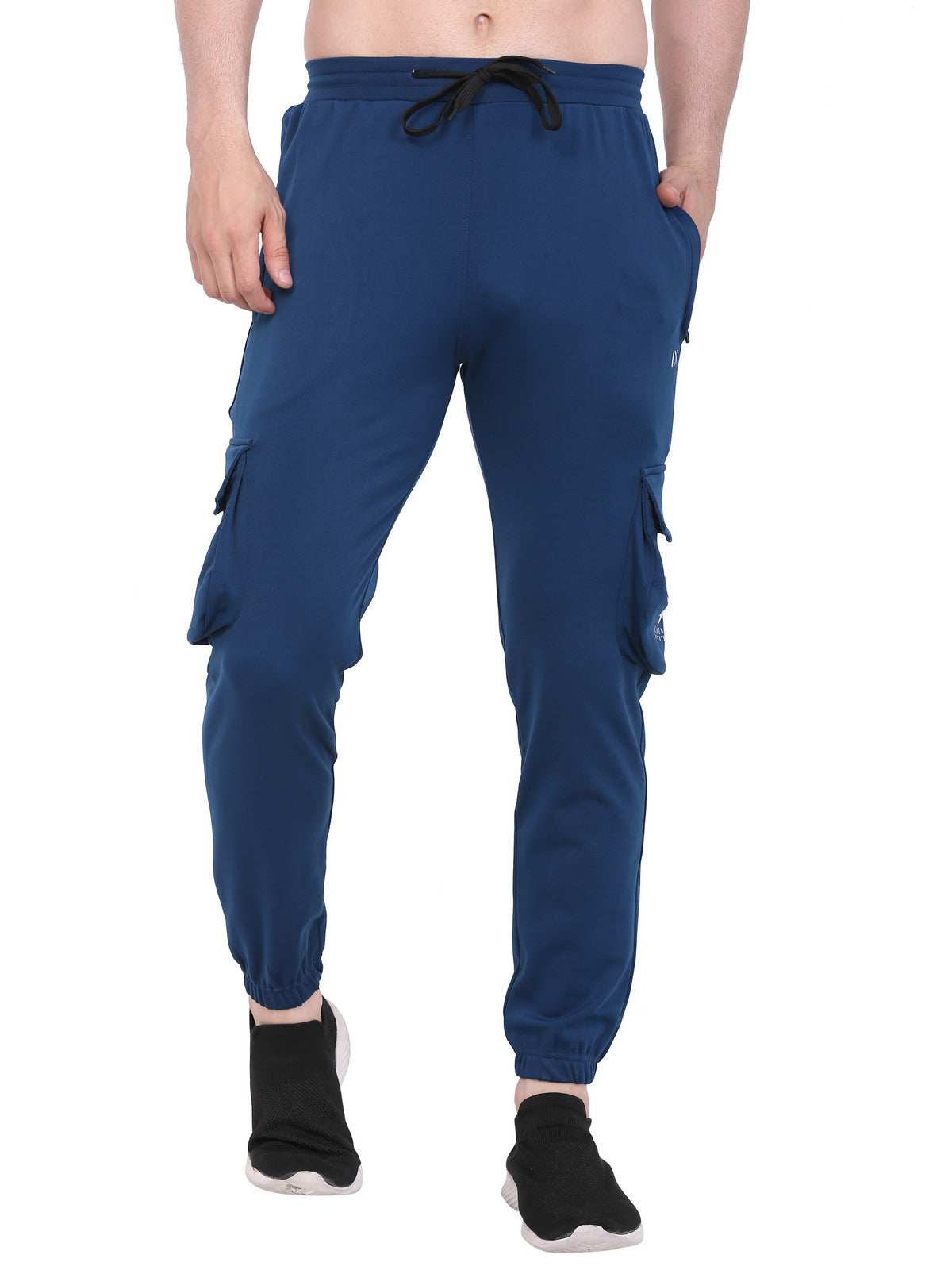 Lexon | Lycra Stretchable | Regular Fit | Cargo Pockets | Joggers Track Pant For Men