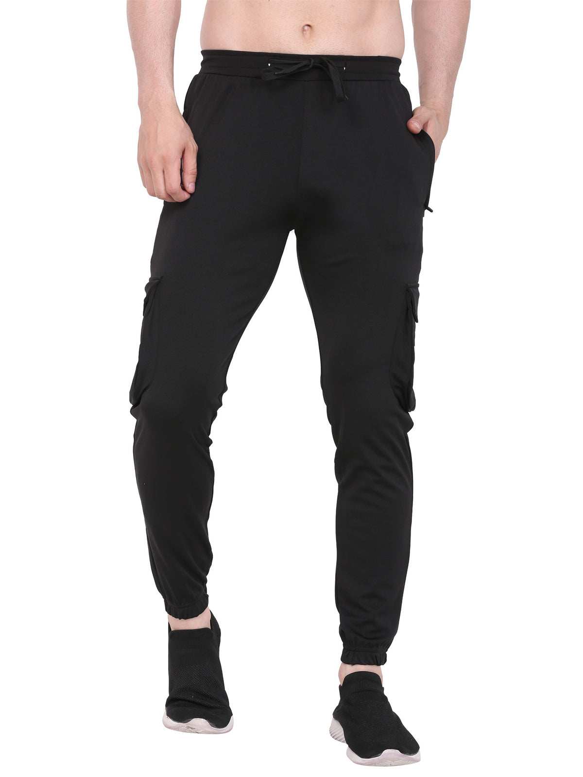 Lexon | Lycra Stretchable | Regular Fit | Cargo Pockets | Joggers Track Pant For Men