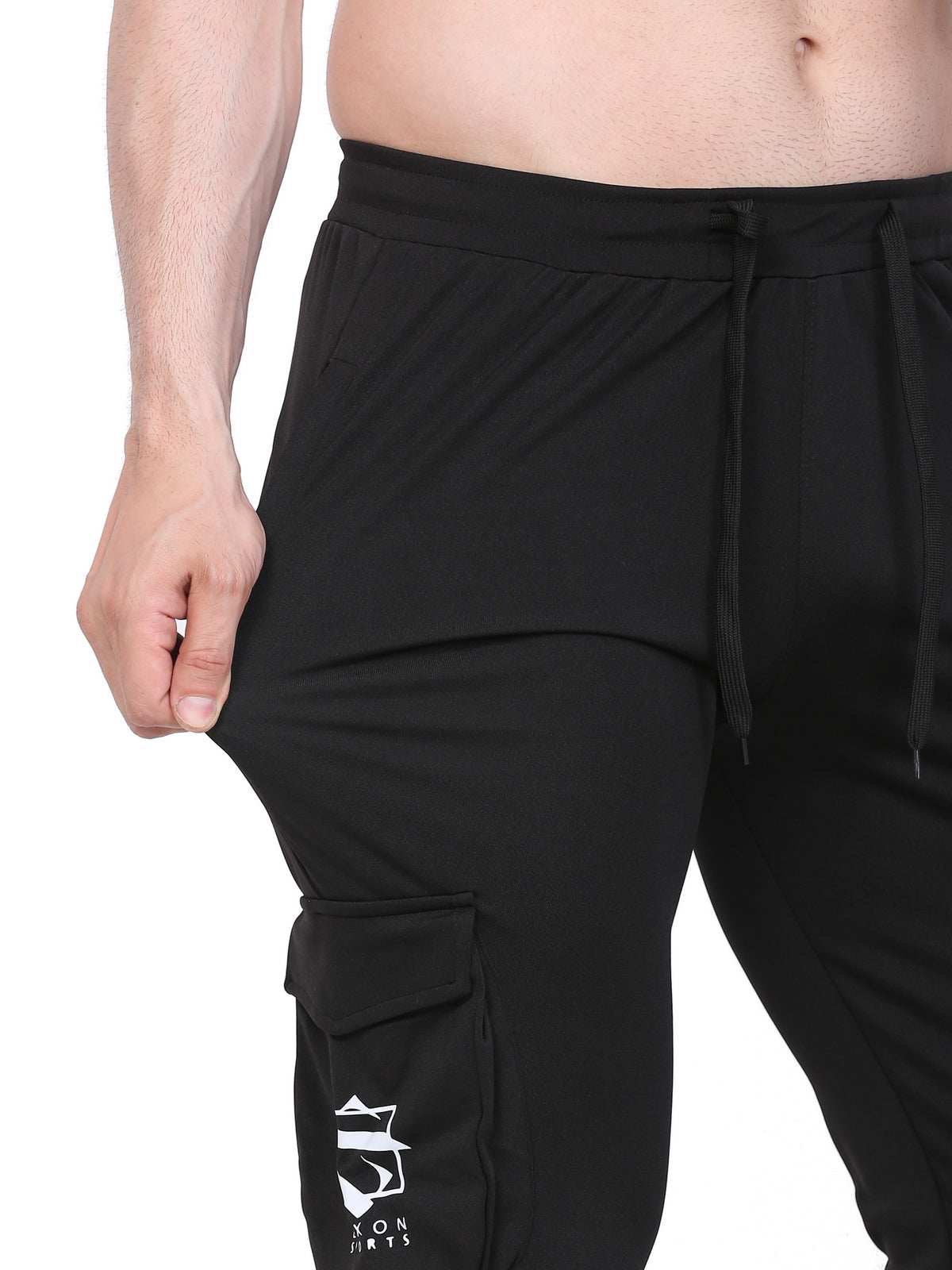 Lexon | Lycra Stretchable | Regular Fit | Cargo Pockets | Joggers Track Pant For Men