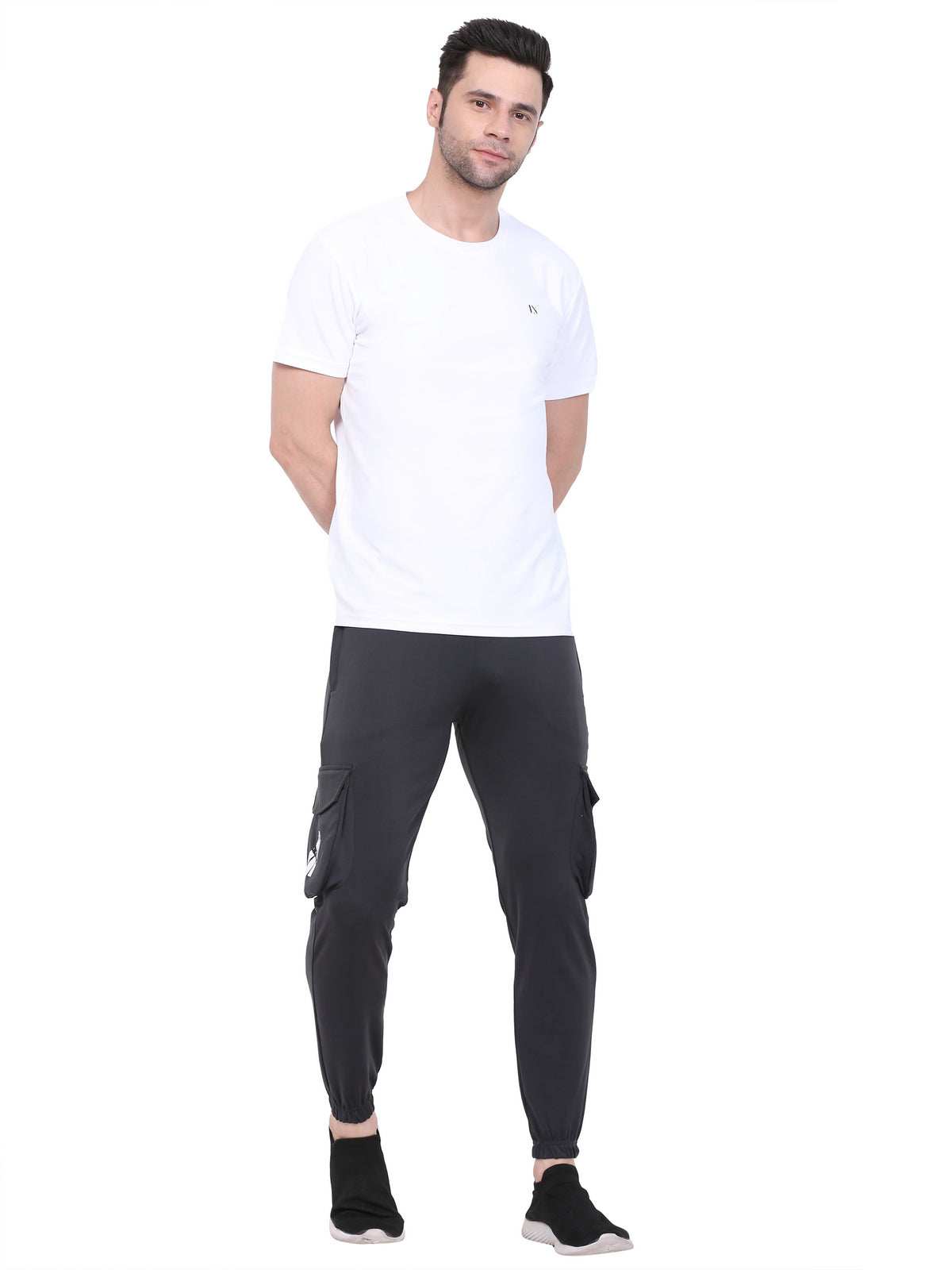 Lexon | Lycra Stretchable | Regular Fit | Cargo Pockets | Joggers Track Pant For Men