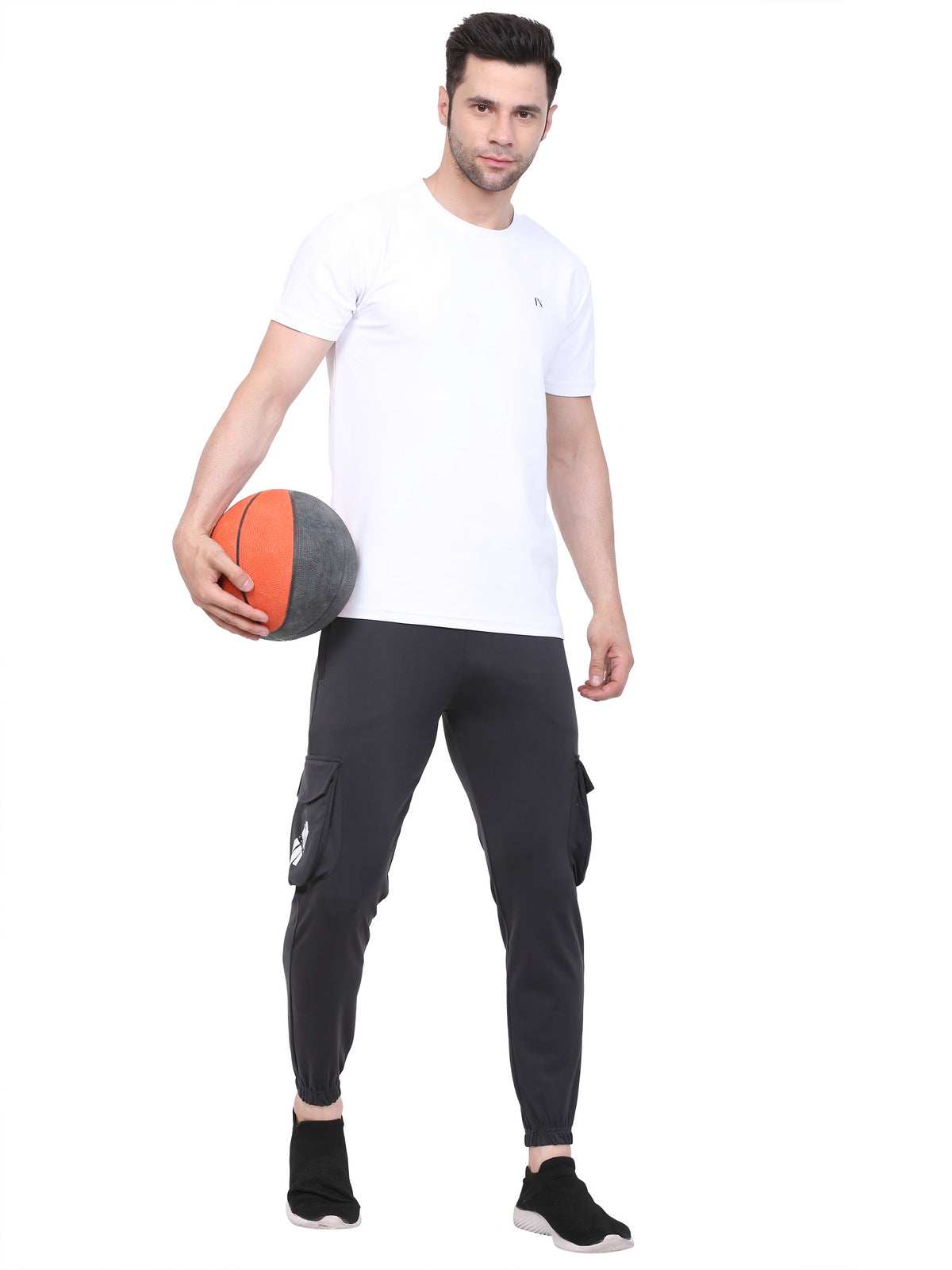 Lexon | Lycra Stretchable | Regular Fit | Cargo Pockets | Joggers Track Pant For Men