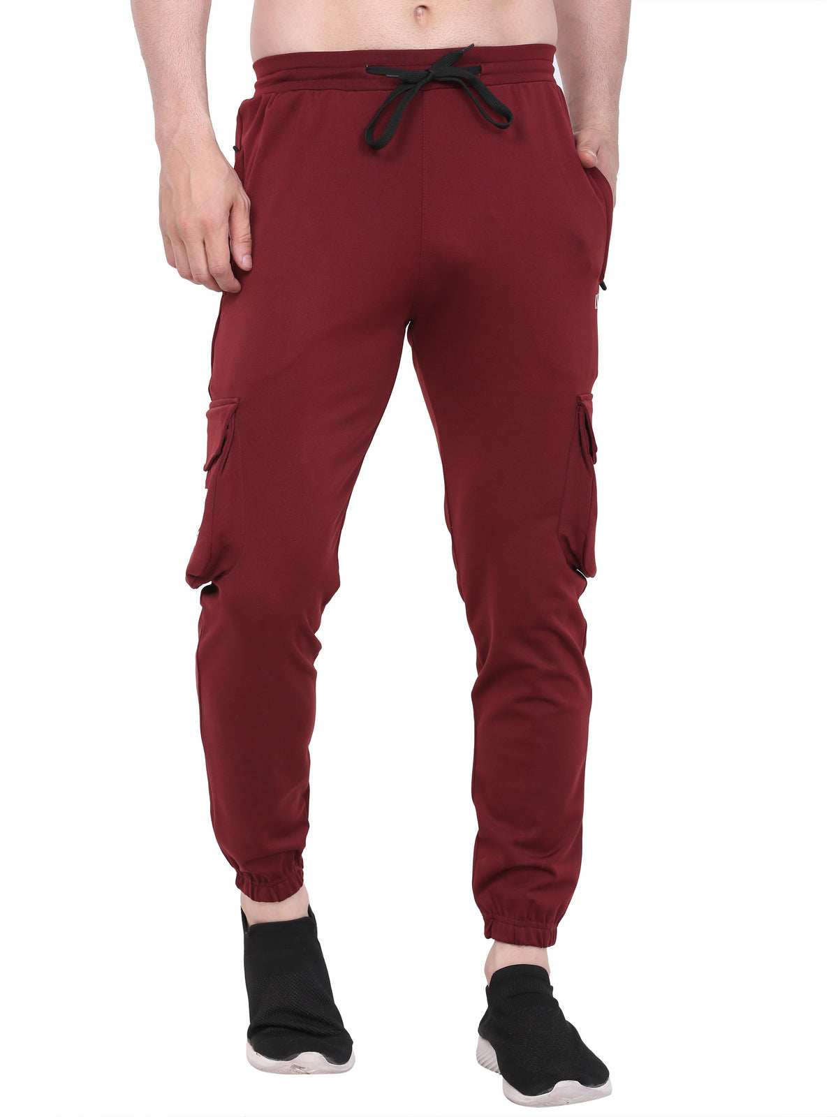 Lexon | Lycra Stretchable | Regular Fit | Cargo Pockets | Joggers Track Pant For Men