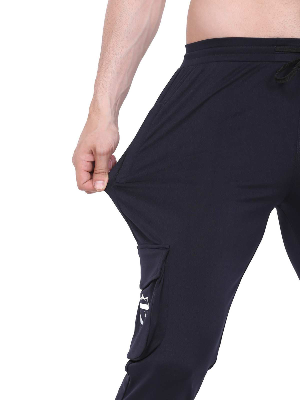 Lexon | Lycra Stretchable | Regular Fit | Cargo Pockets | Joggers Track Pant For Men