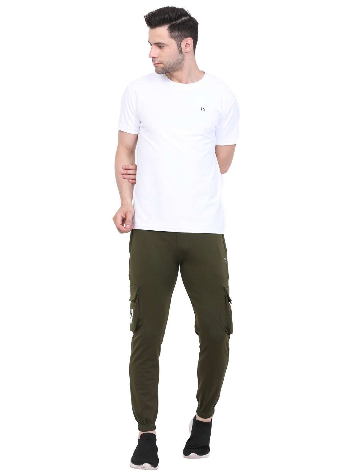 Lexon | Lycra Stretchable | Regular Fit | Cargo Pockets | Joggers Track Pant For Men