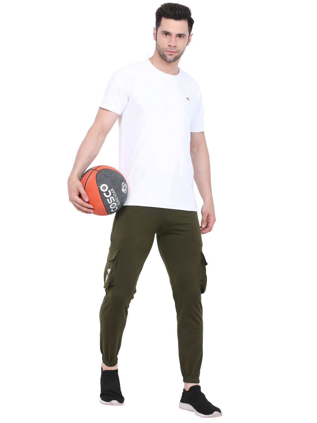 Lexon | Lycra Stretchable | Regular Fit | Cargo Pockets | Joggers Track Pant For Men