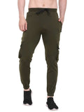 Lexon | Lycra Stretchable | Regular Fit | Cargo Pockets | Joggers Track Pant For Men