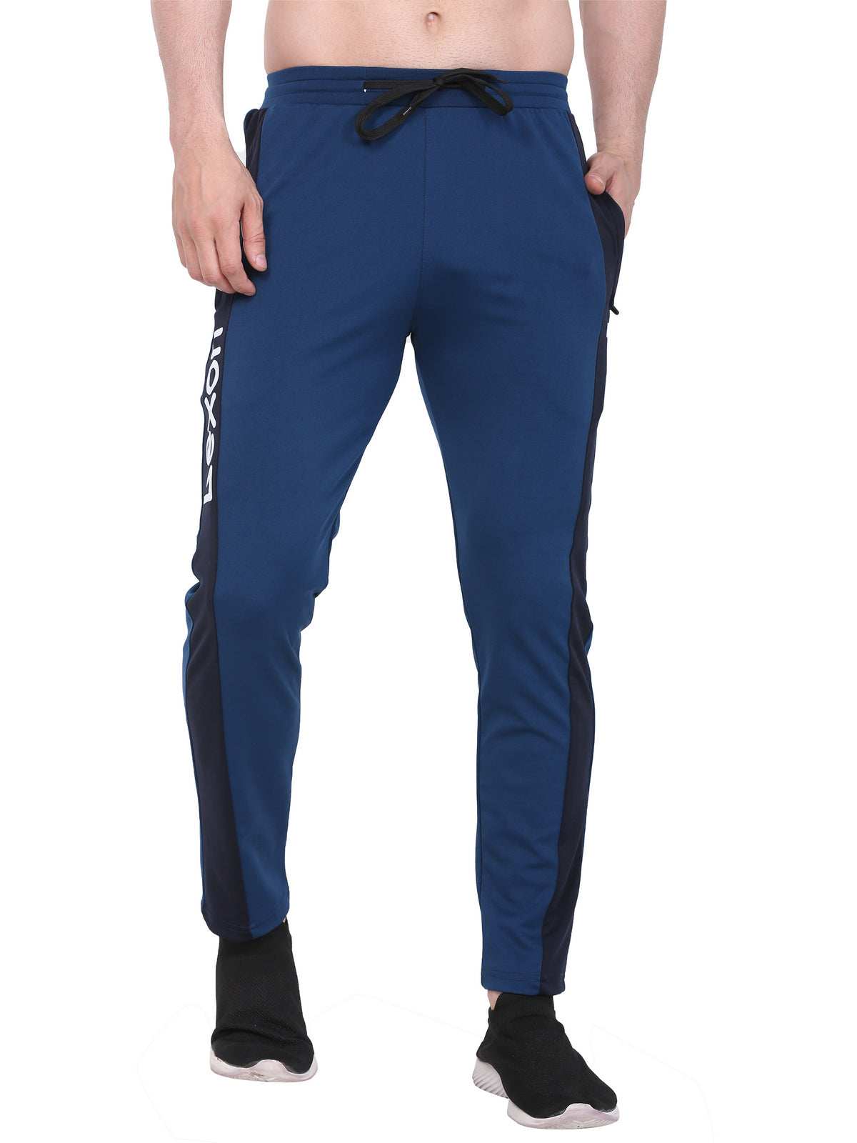 Lexon | Lycra Stretchable | Regular Fit | Stripe | Joggers Track Pant For Men