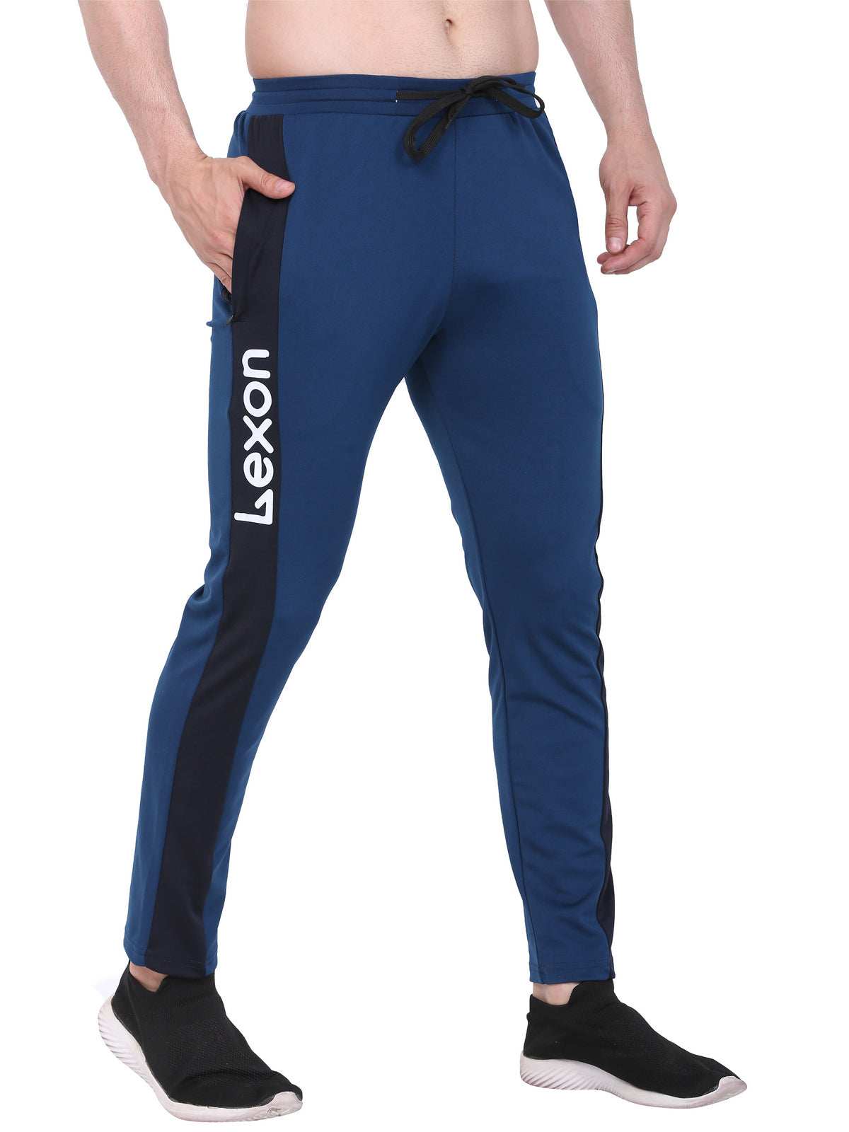 Lexon | Lycra Stretchable | Regular Fit | Stripe | Joggers Track Pant For Men