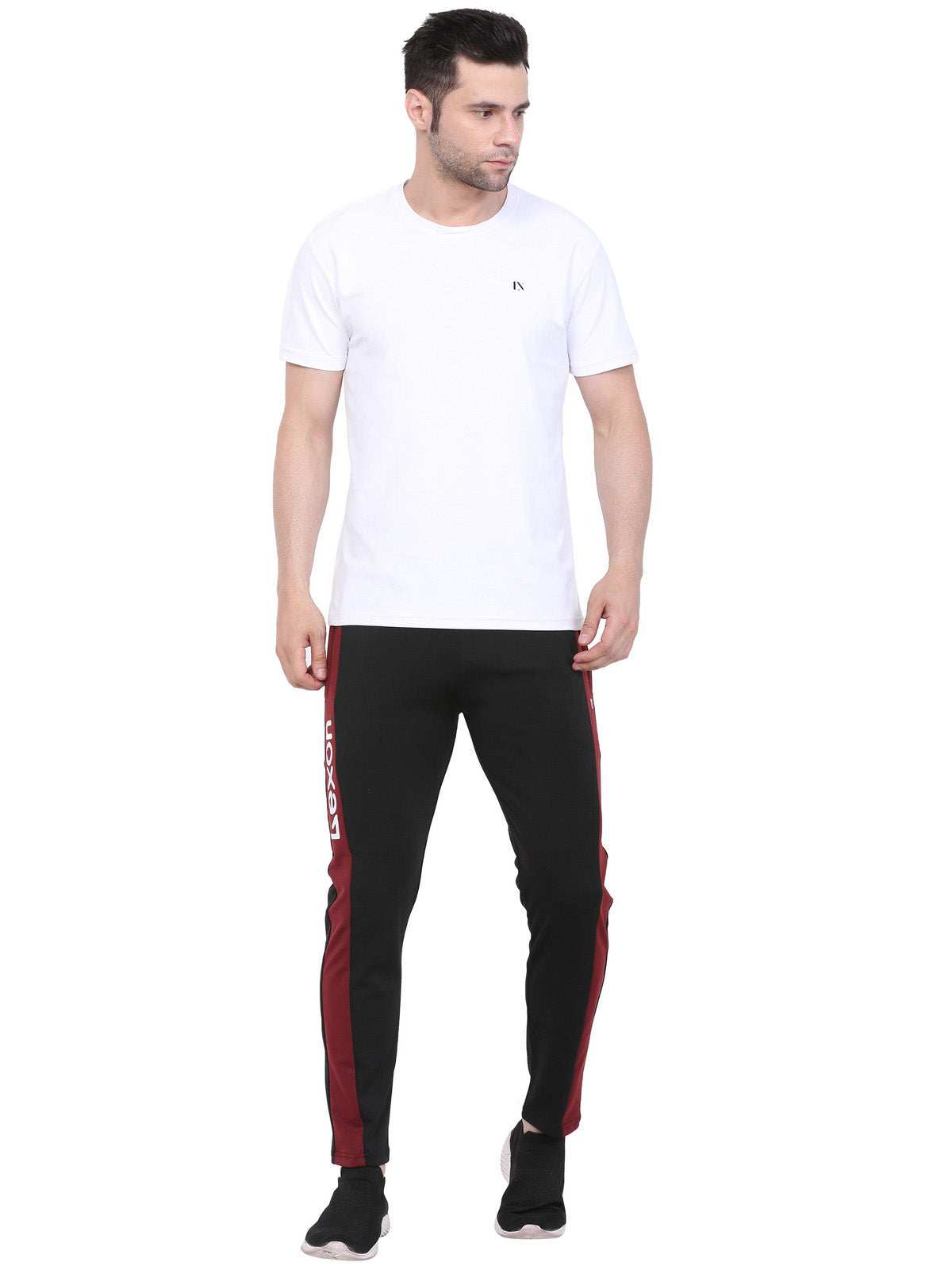 Lexon | Lycra Stretchable | Regular Fit | Stripe | Joggers Track Pant For Men