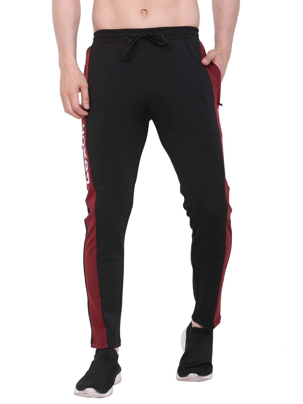 Lexon | Lycra Stretchable | Regular Fit | Stripe | Joggers Track Pant For Men