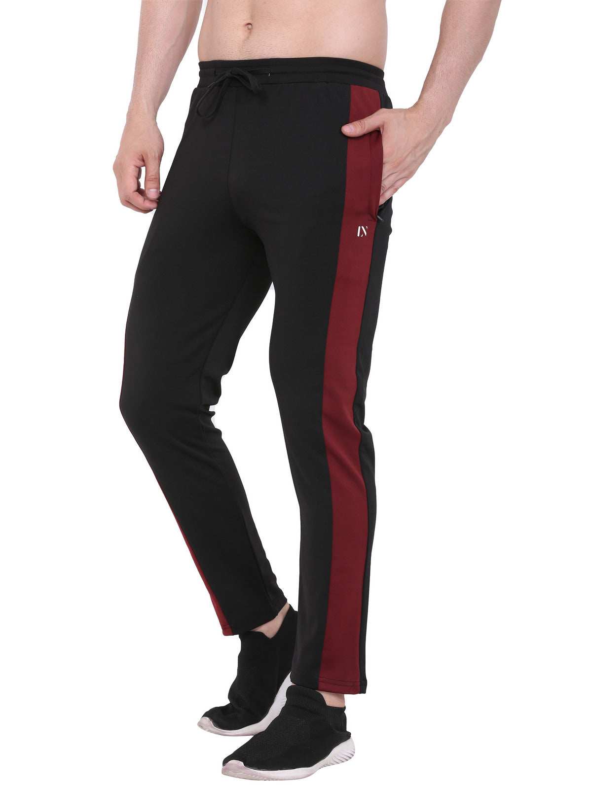 Lexon | Lycra Stretchable | Regular Fit | Stripe | Joggers Track Pant For Men