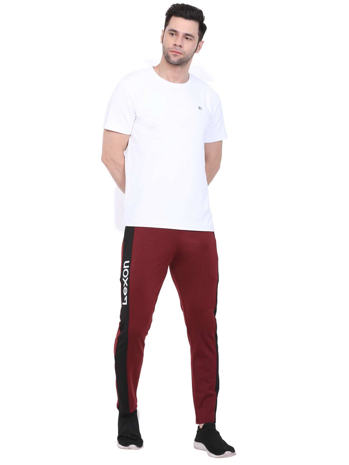 Lexon | Lycra Stretchable | Regular Fit | Stripe | Joggers Track Pant For Men