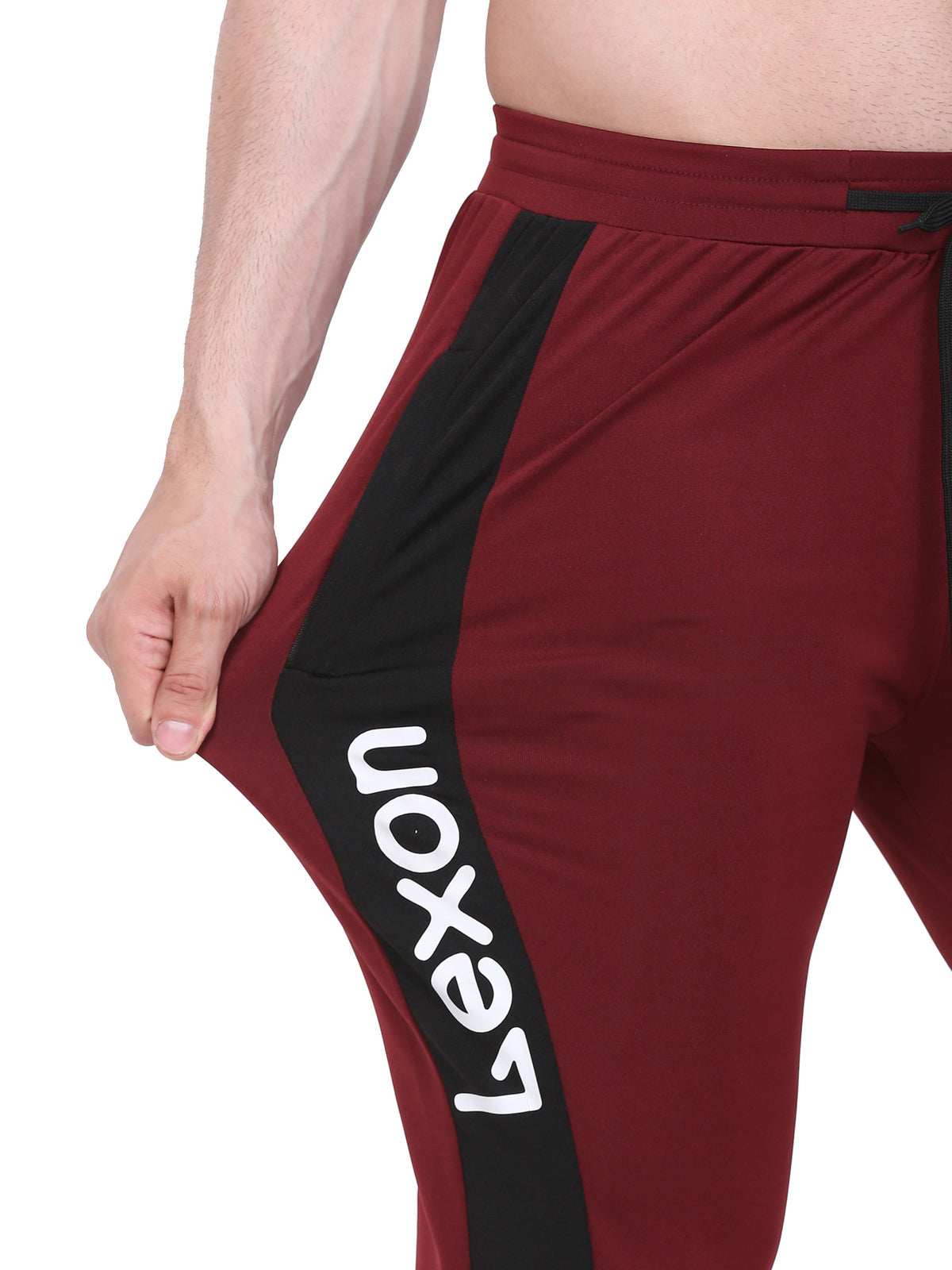 Lexon | Lycra Stretchable | Regular Fit | Stripe | Joggers Track Pant For Men