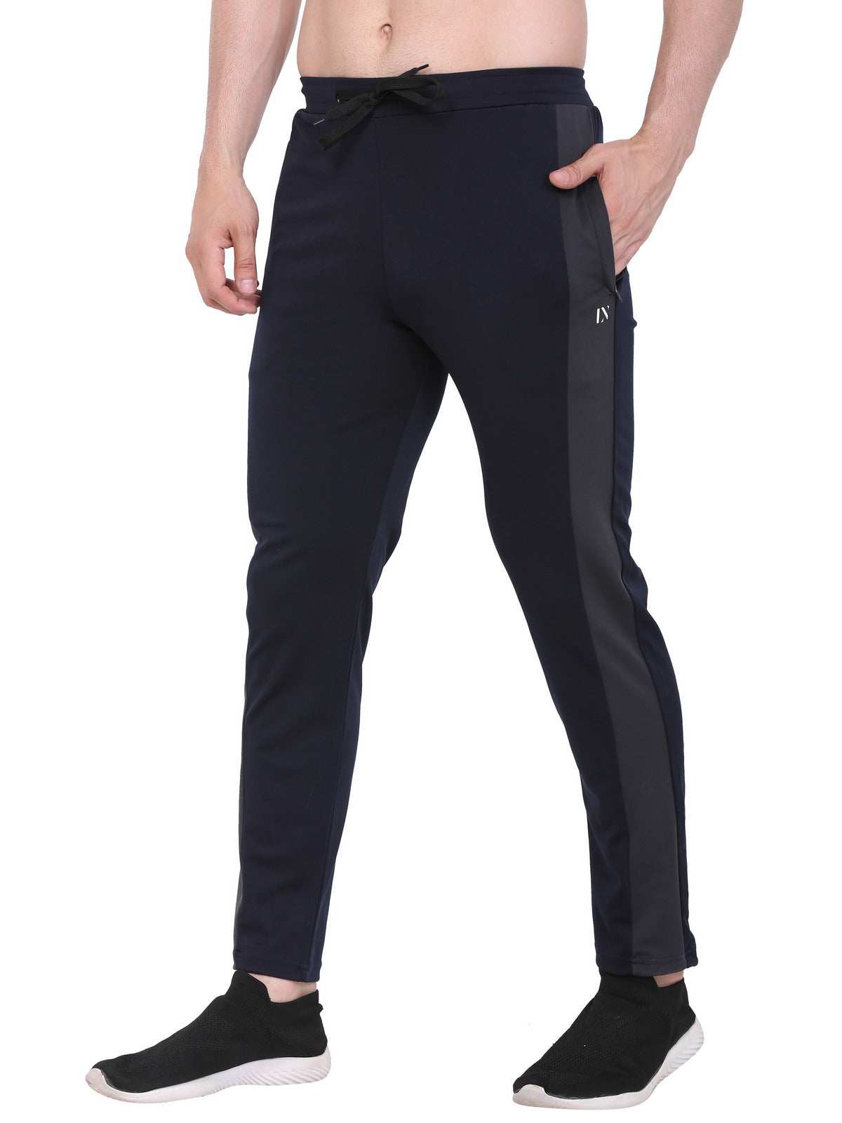 Lexon | Lycra Stretchable | Regular Fit | Stripe | Joggers Track Pant For Men