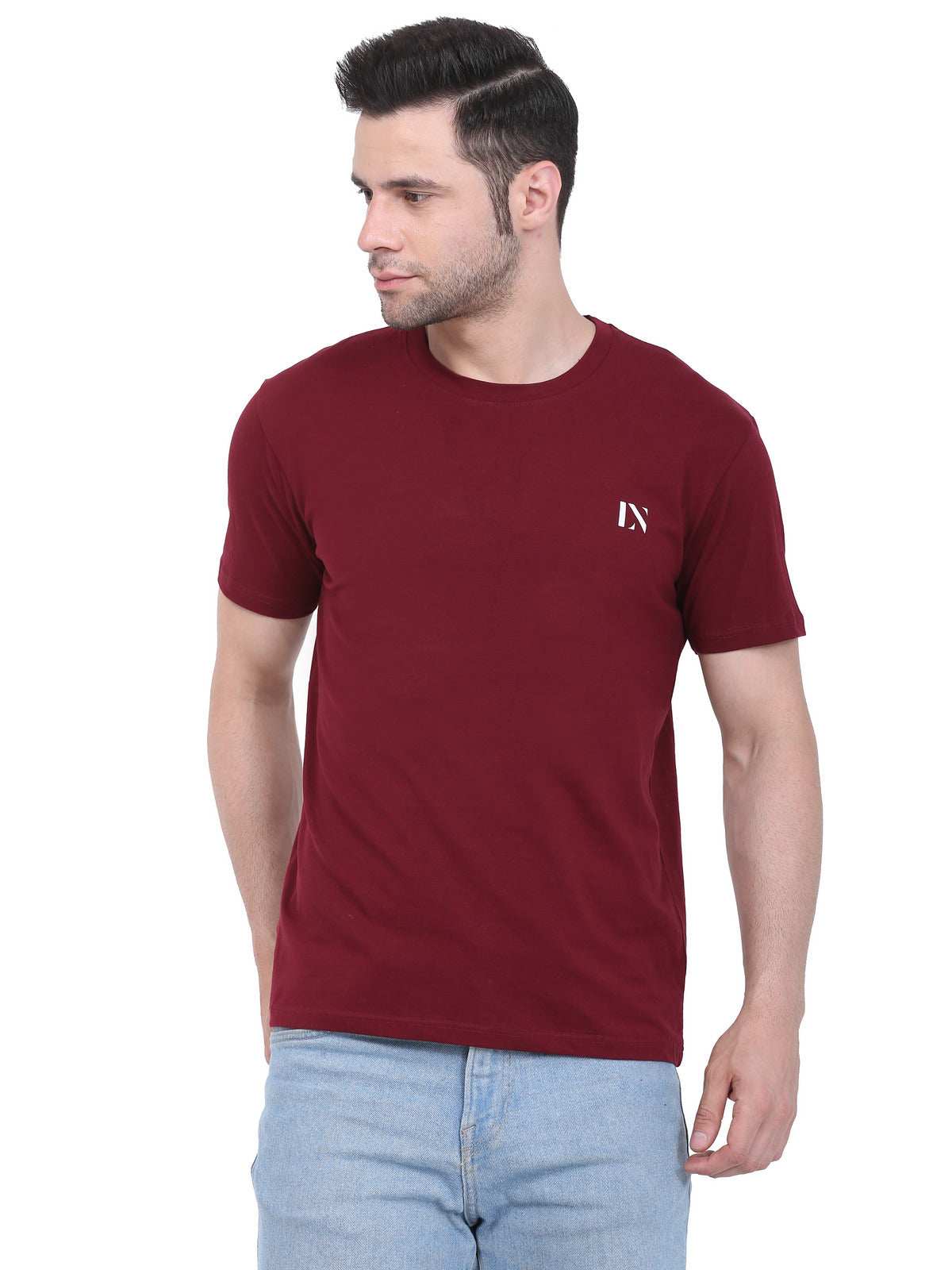 Lexon | Cotton | Round Neck | Half Sleeve | T-Shirt For Men