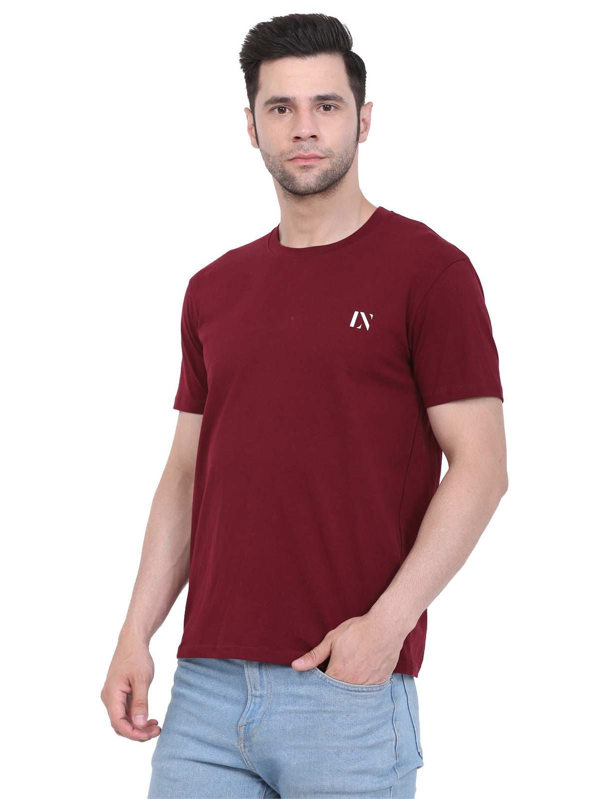 Lexon | Cotton | Round Neck | Half Sleeve | T-Shirt For Men