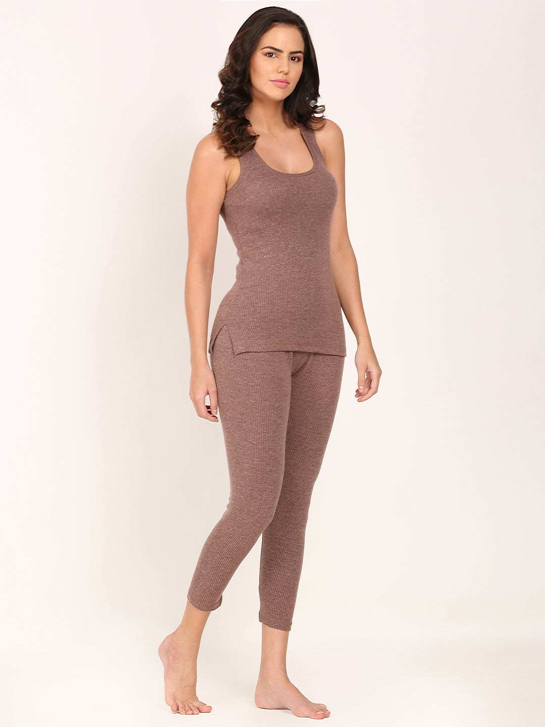 Touch Wool Women's Thermal Sleeveless Combo (Upper+Lower)